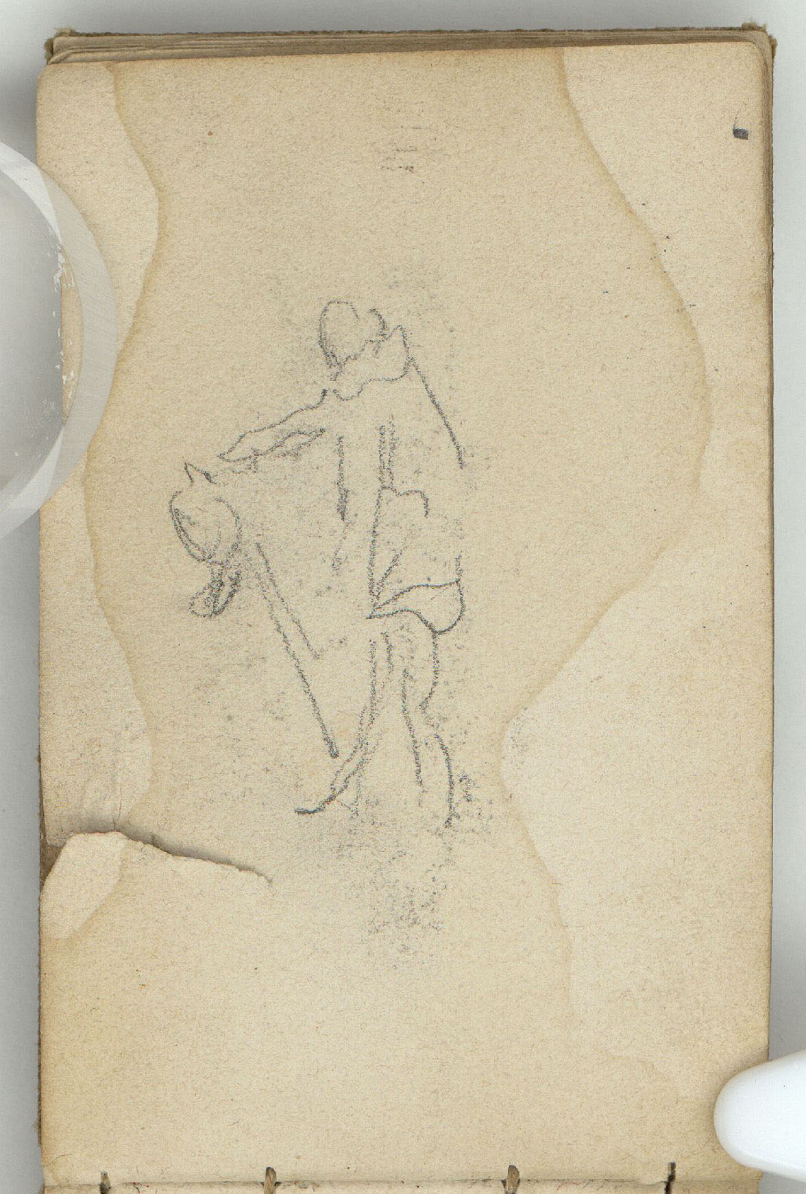 image for: Marià Fortuny - Esbós de figura - Cap a 1870