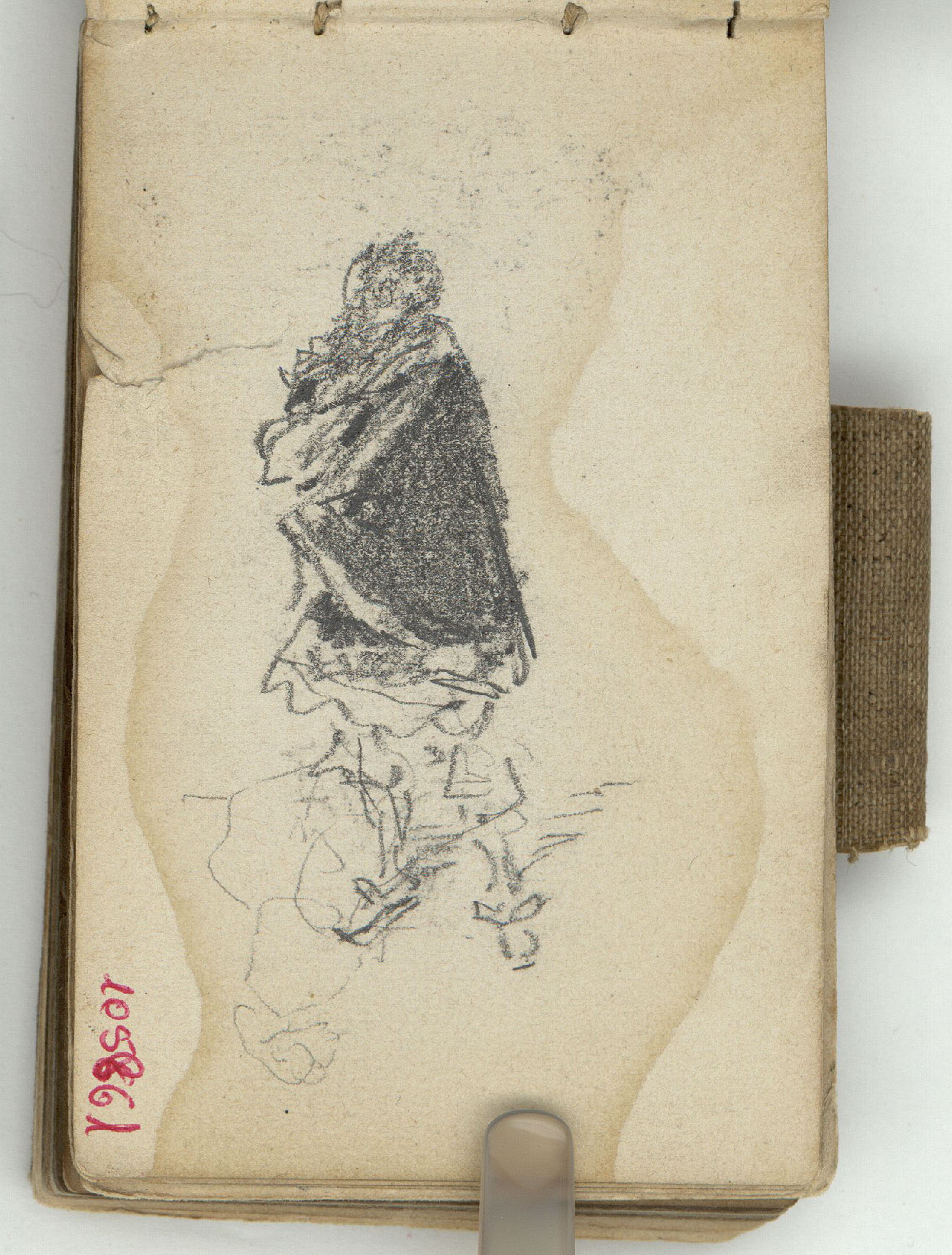 image for: Marià Fortuny - Esbós de figura - Cap a 1870