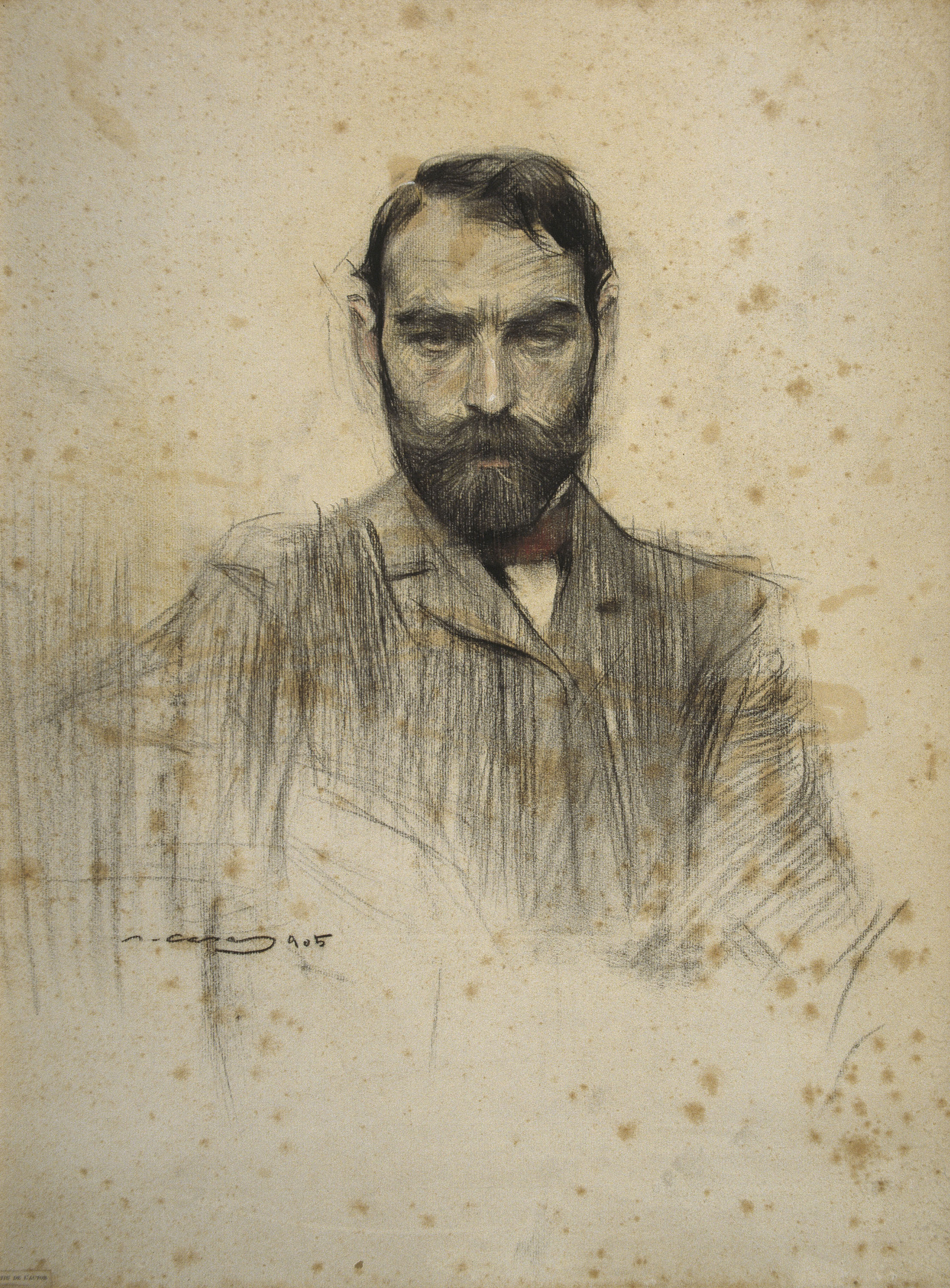 image for: Ramon Casas - Retrat de Gustave Violet - 1905