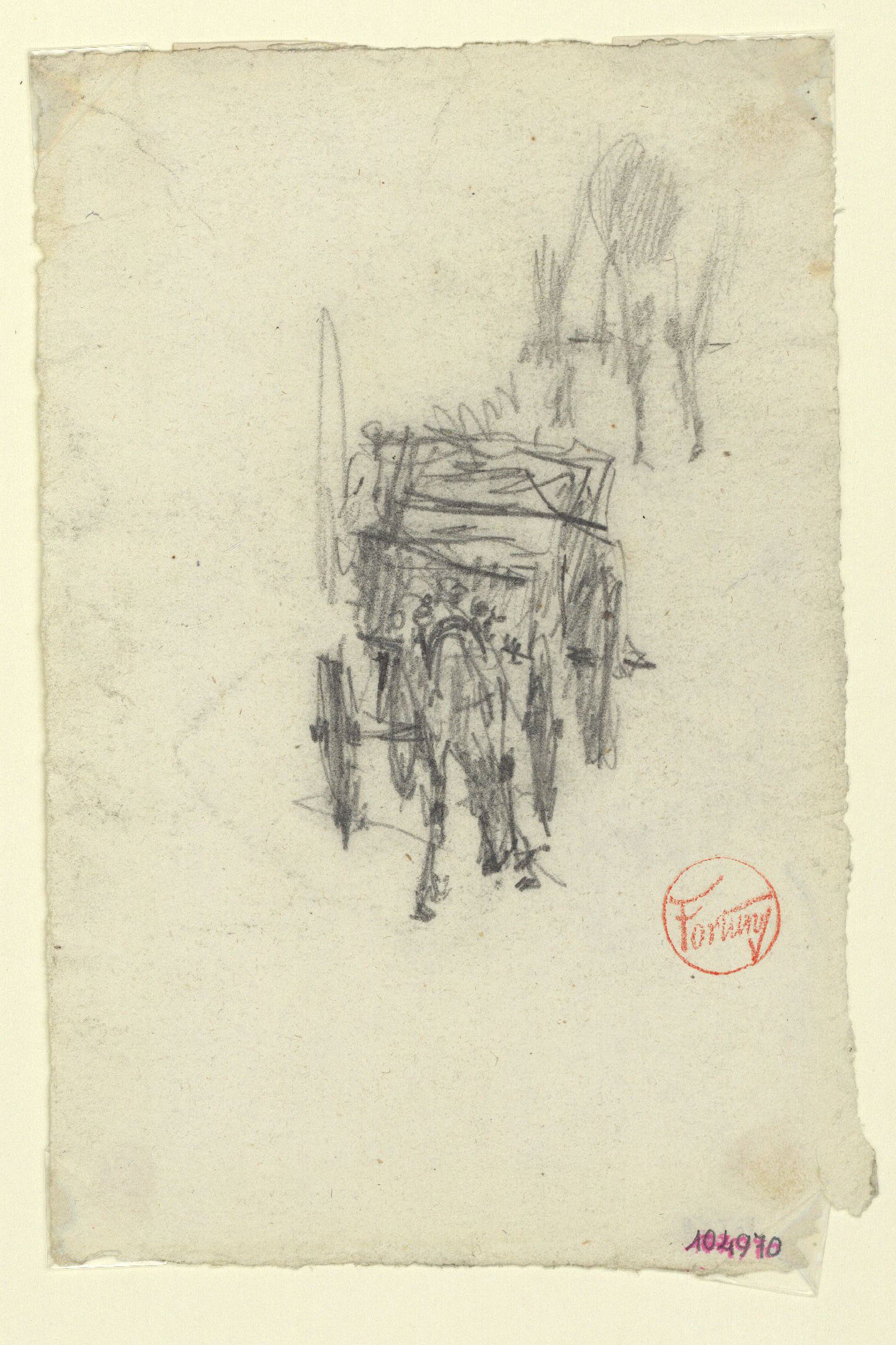 image for: Marià Fortuny - Estudi per al quadre «Platja de Portici» - Cap a 1874