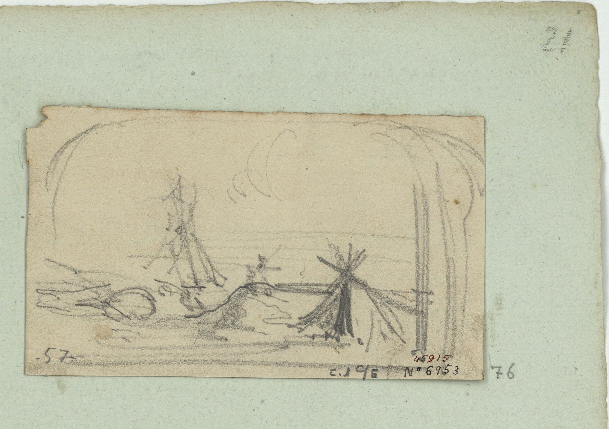 image for: Marià Fortuny - Esbós de platja - Cap a 1853-1856
