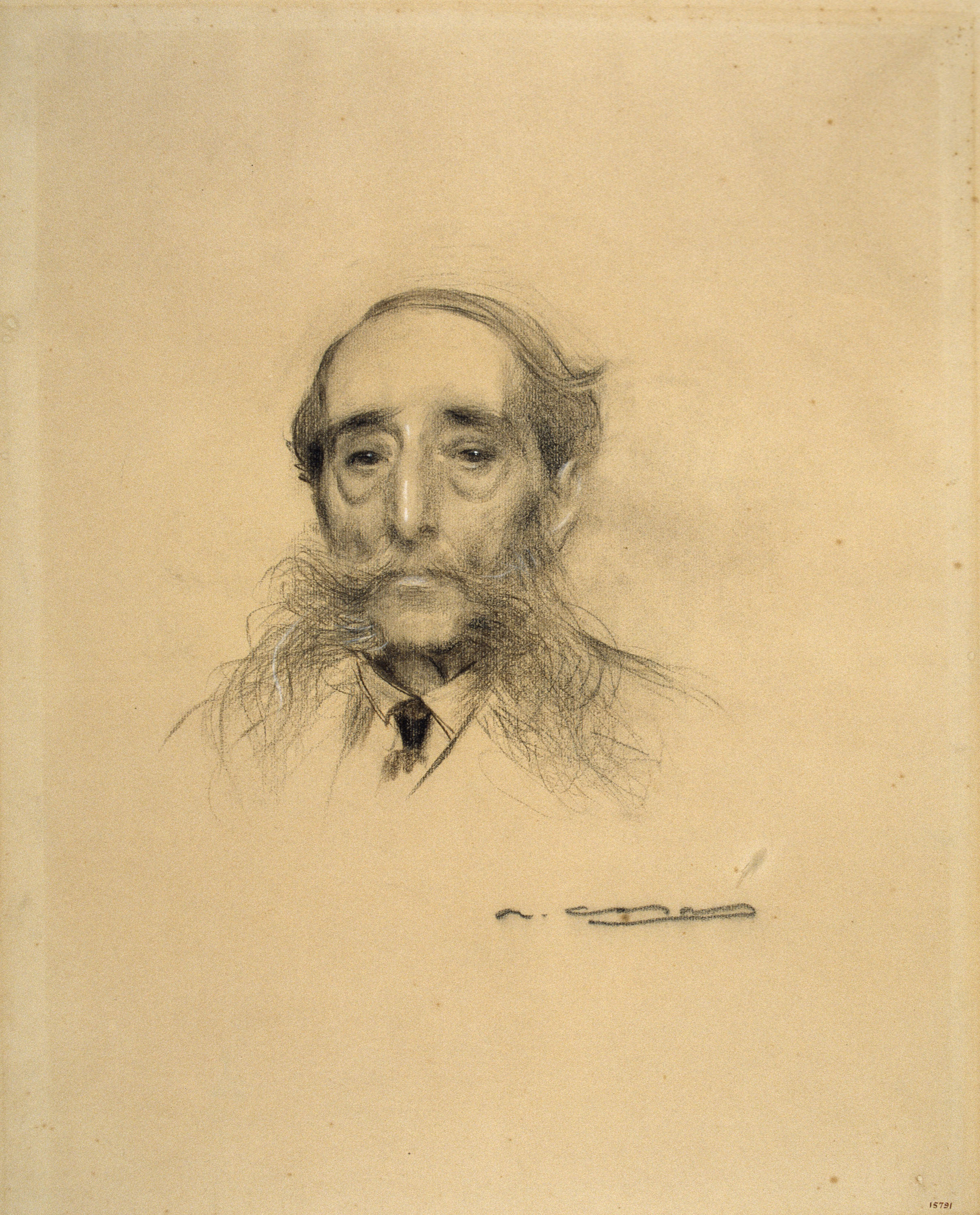 image for: Ramon Casas - Retrat de Maurici Vilomara - Cap a 1905-1910