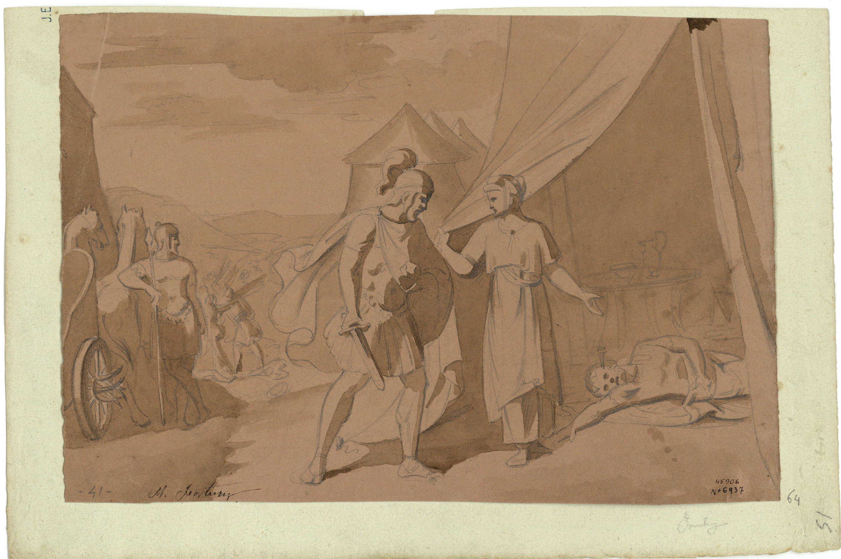 image for: Marià Fortuny - Mort d&#039;un soldat romà - Cap a 1856-1858