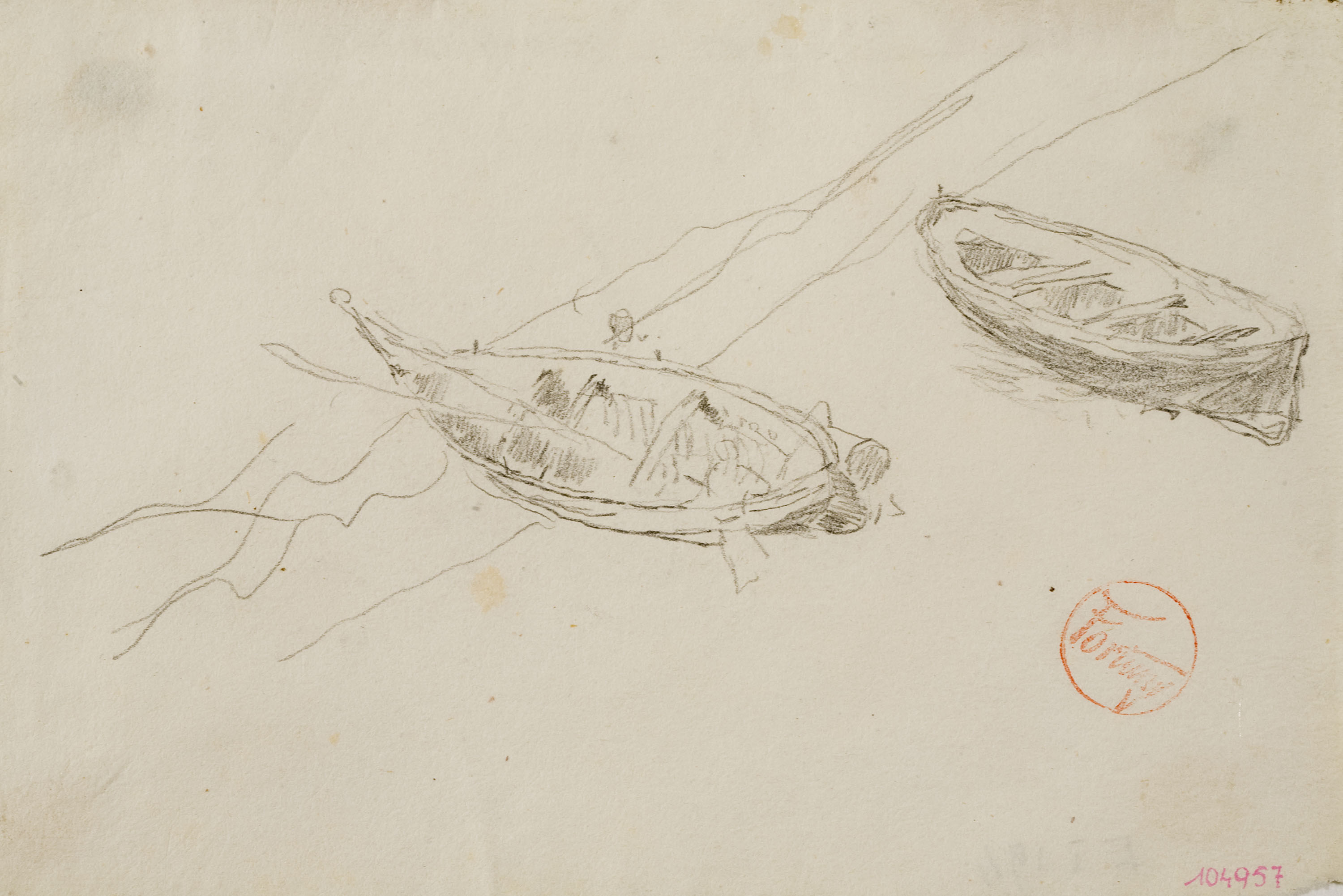 image for: Marià Fortuny - Estudi per al quadre «Platja de Portici» - Cap a 1874