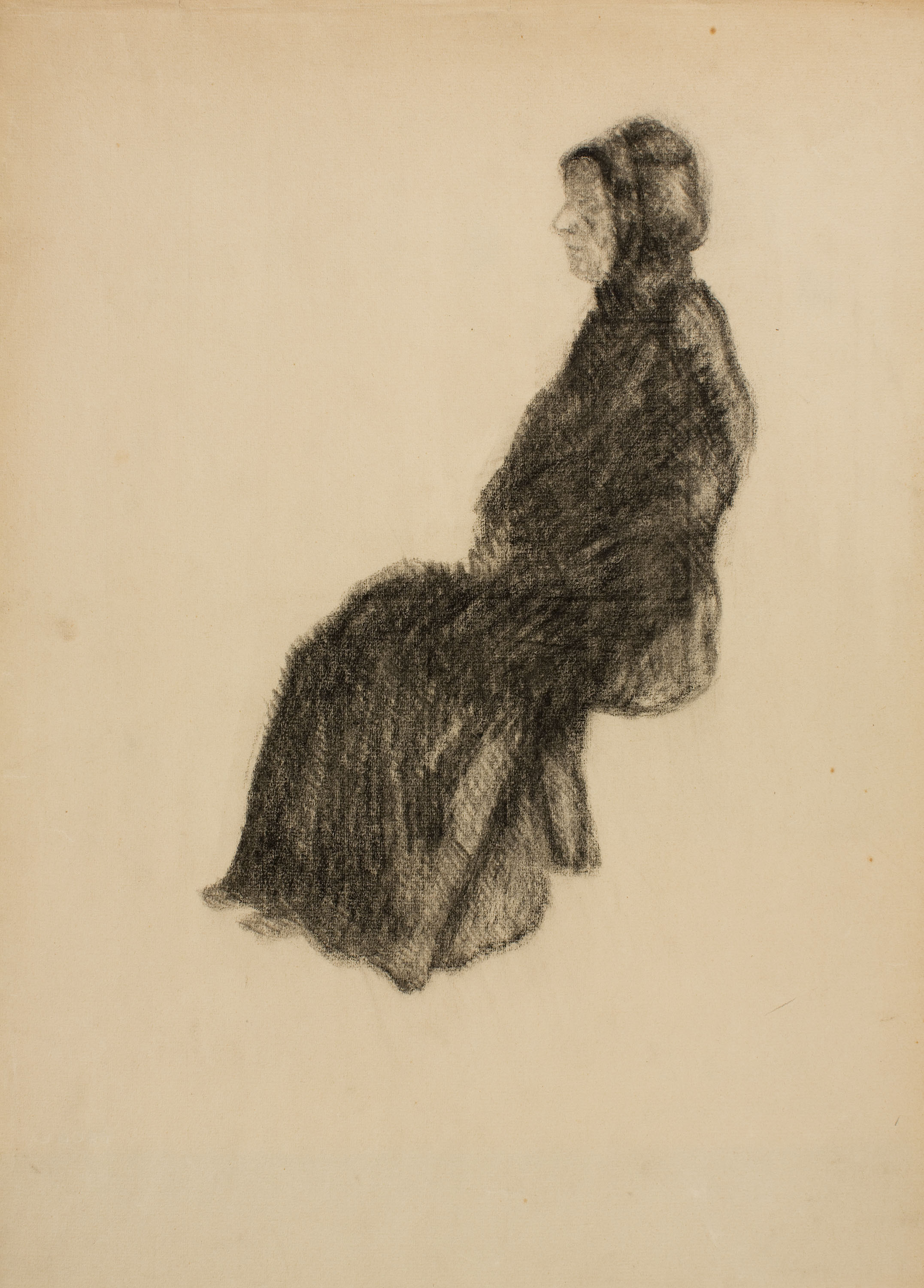 image for: Joaquim Biosca - Dona vella asseguda - Entre 1910-1920