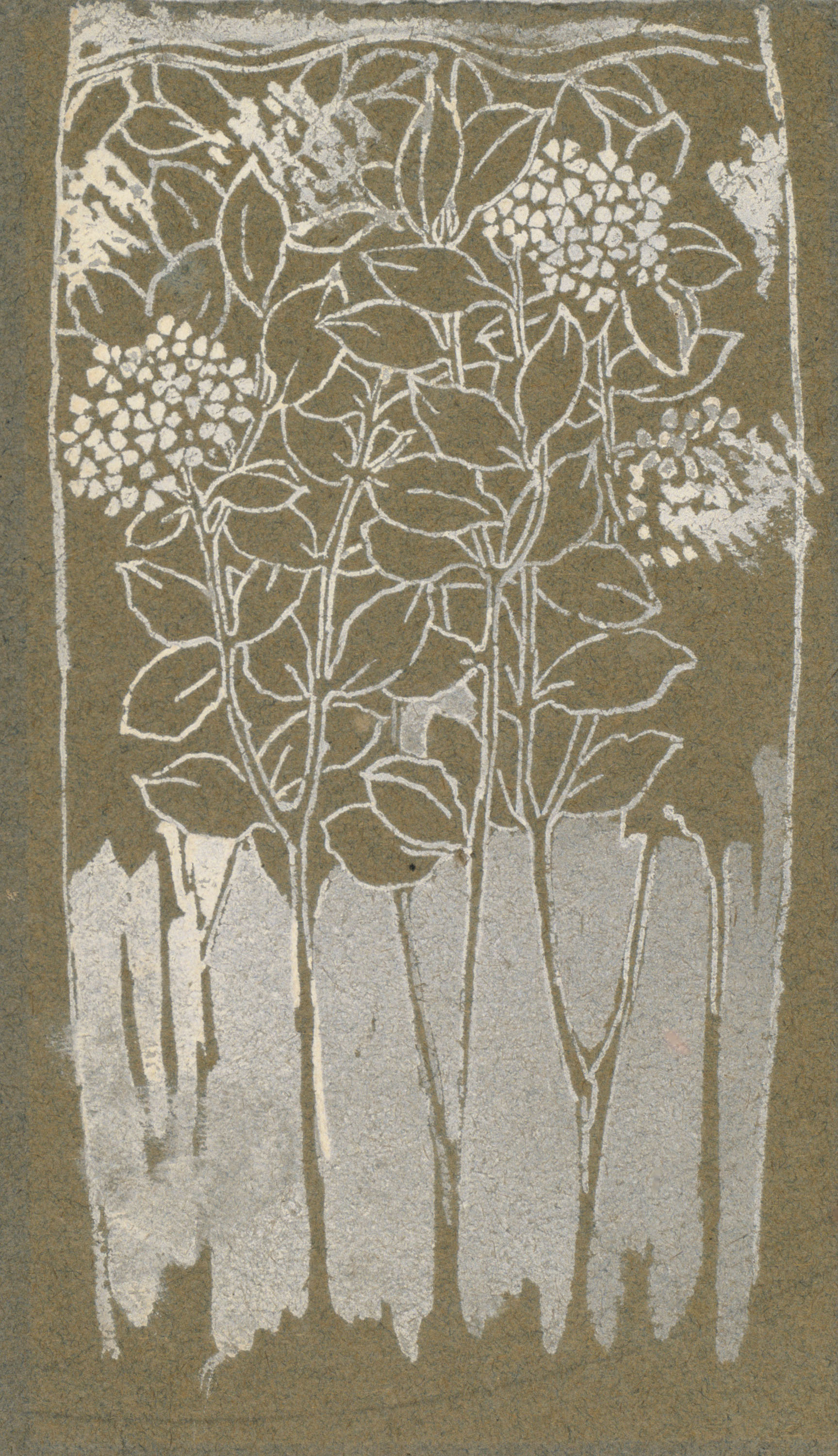 image for: Antoni Serra - Ornamentació per a gerro - Cap a 1904-1908