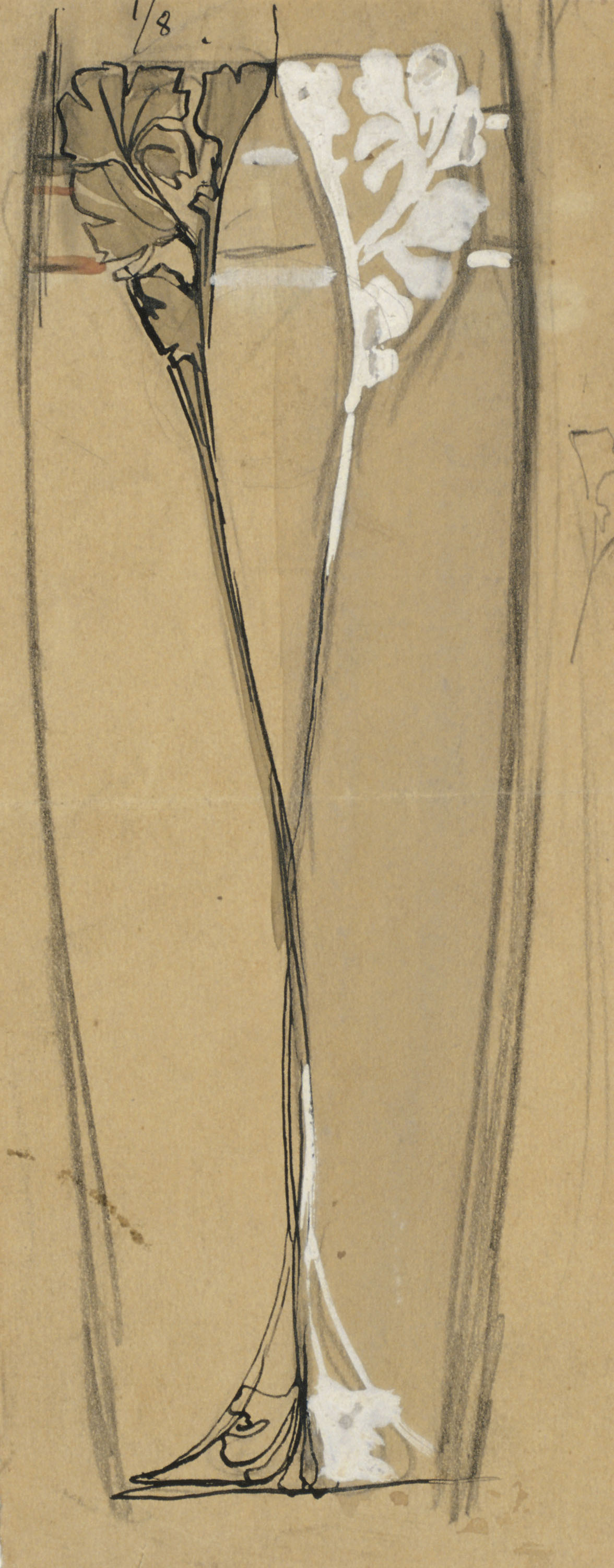 image for: Antoni Serra - Ornamentació per a gerro - Cap a 1904-1908