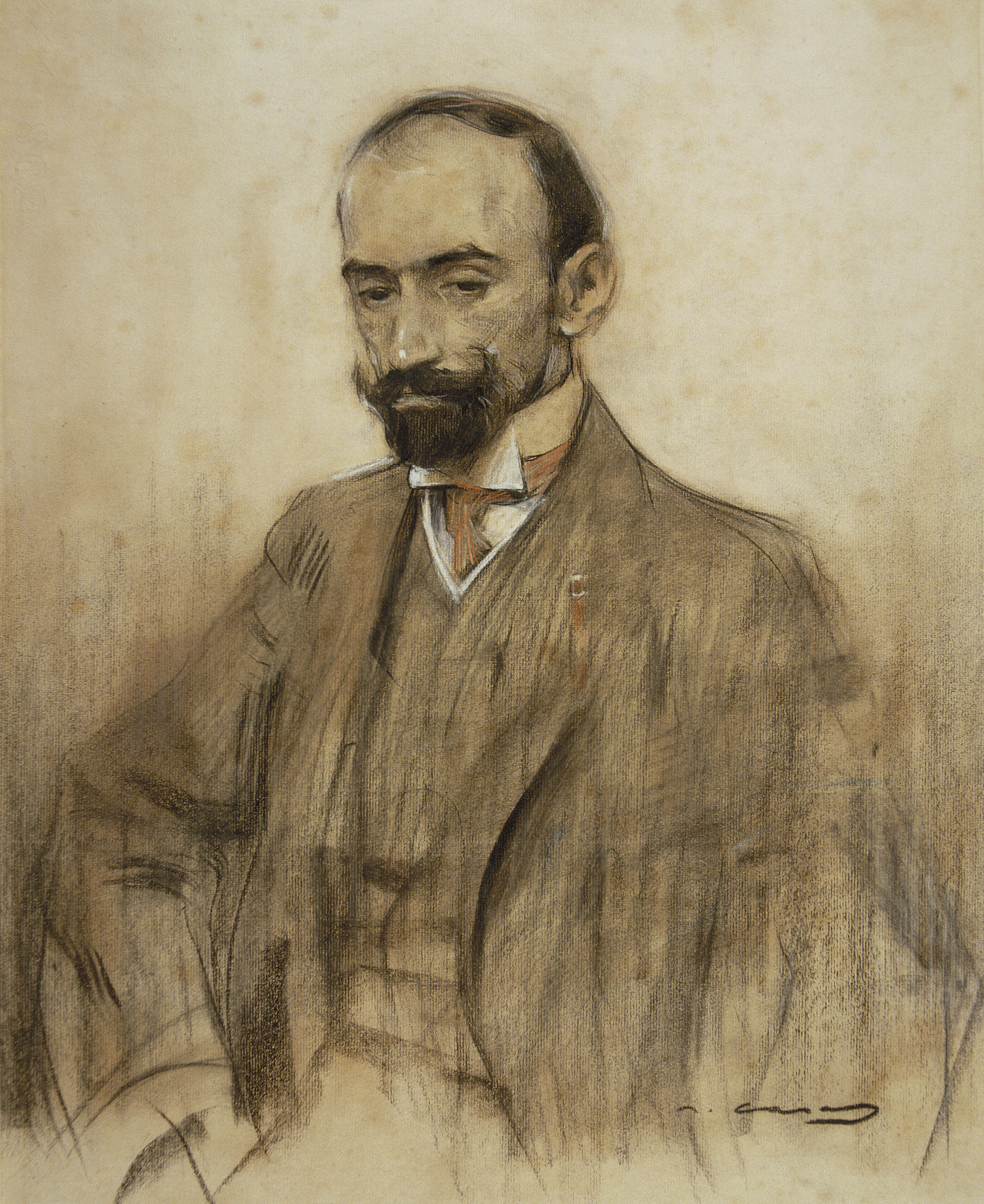 image for: Ramon Casas - Retrat de Jacinto Benavente - Cap a 1904-1905