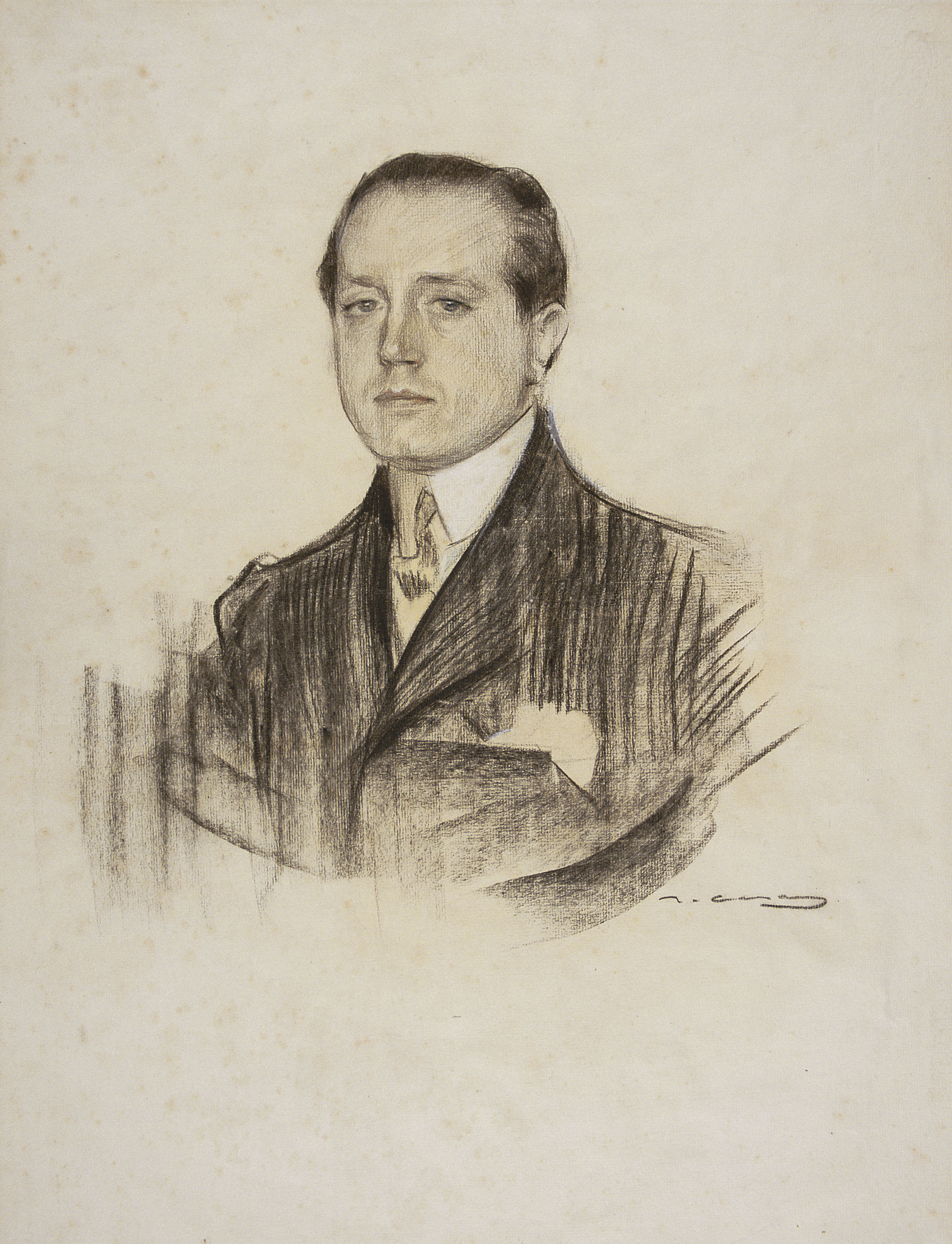 image for: Ramon Casas - Retrat de José Martínez Ruíz, «Azorín» - Cap a 1904-1905