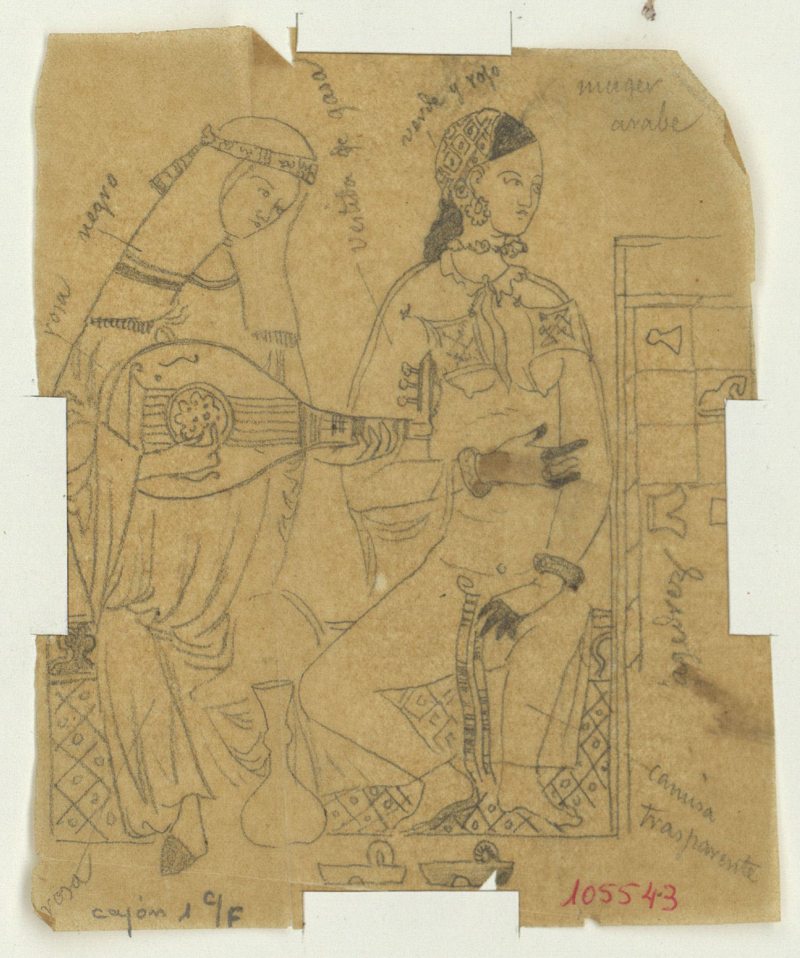 image for: Marià Fortuny - Calc d&#039;una miniatura - Cap a 1867-1872