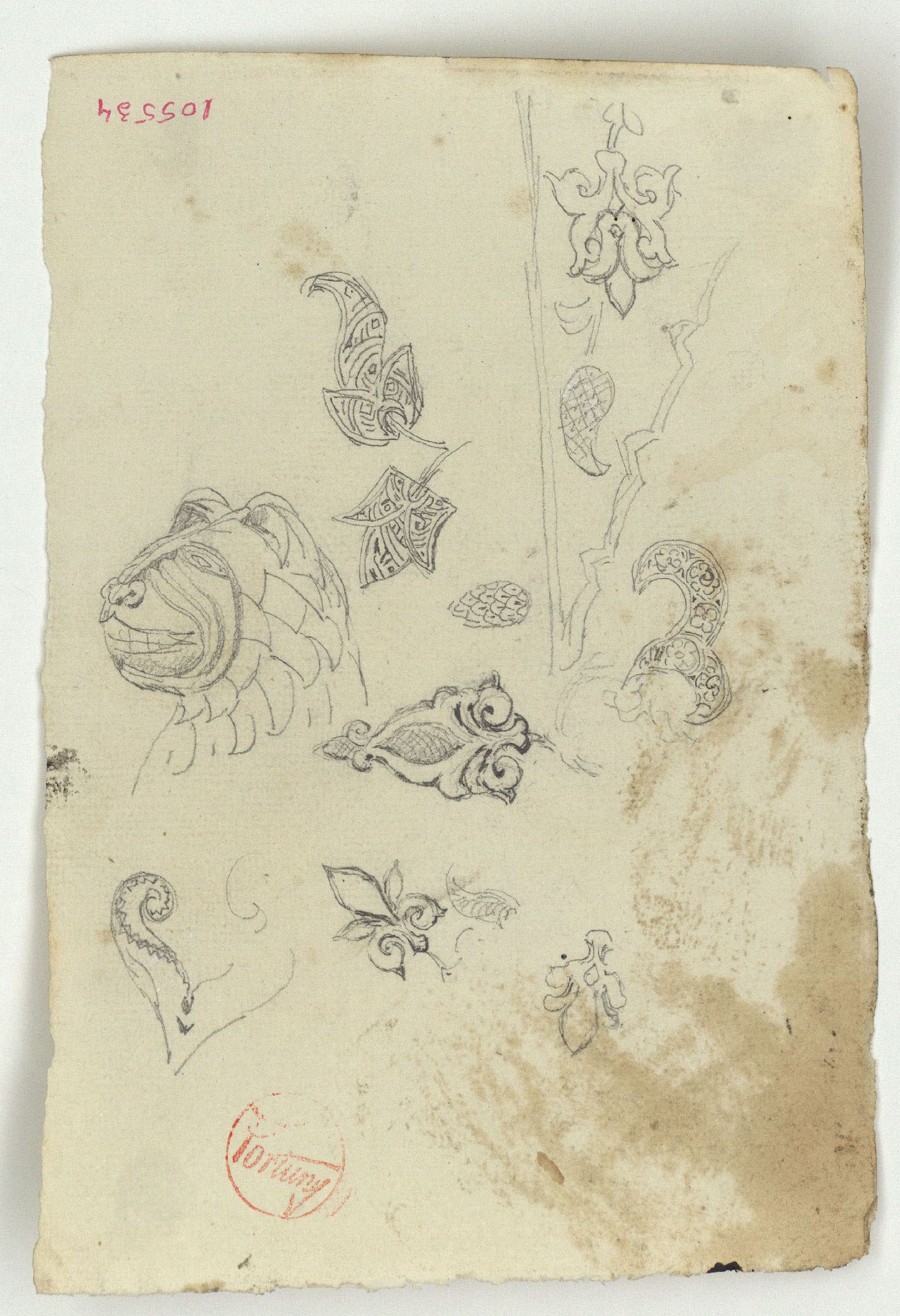 image for: Marià Fortuny - Motius ornamentals d&#039;estil musulmà - Cap a 1867-1872