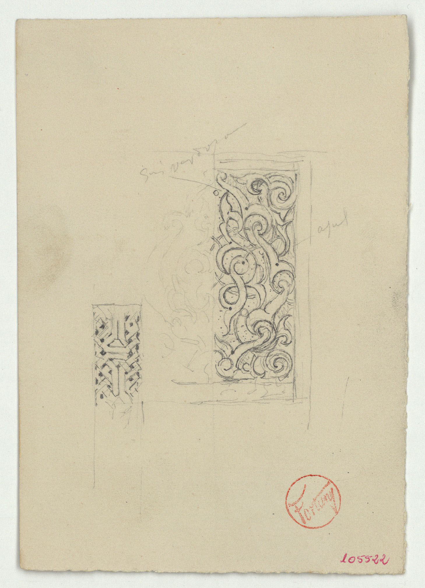 image for: Marià Fortuny - Motius ornamentals d&#039;estil musulmà - Cap a 1870-1872