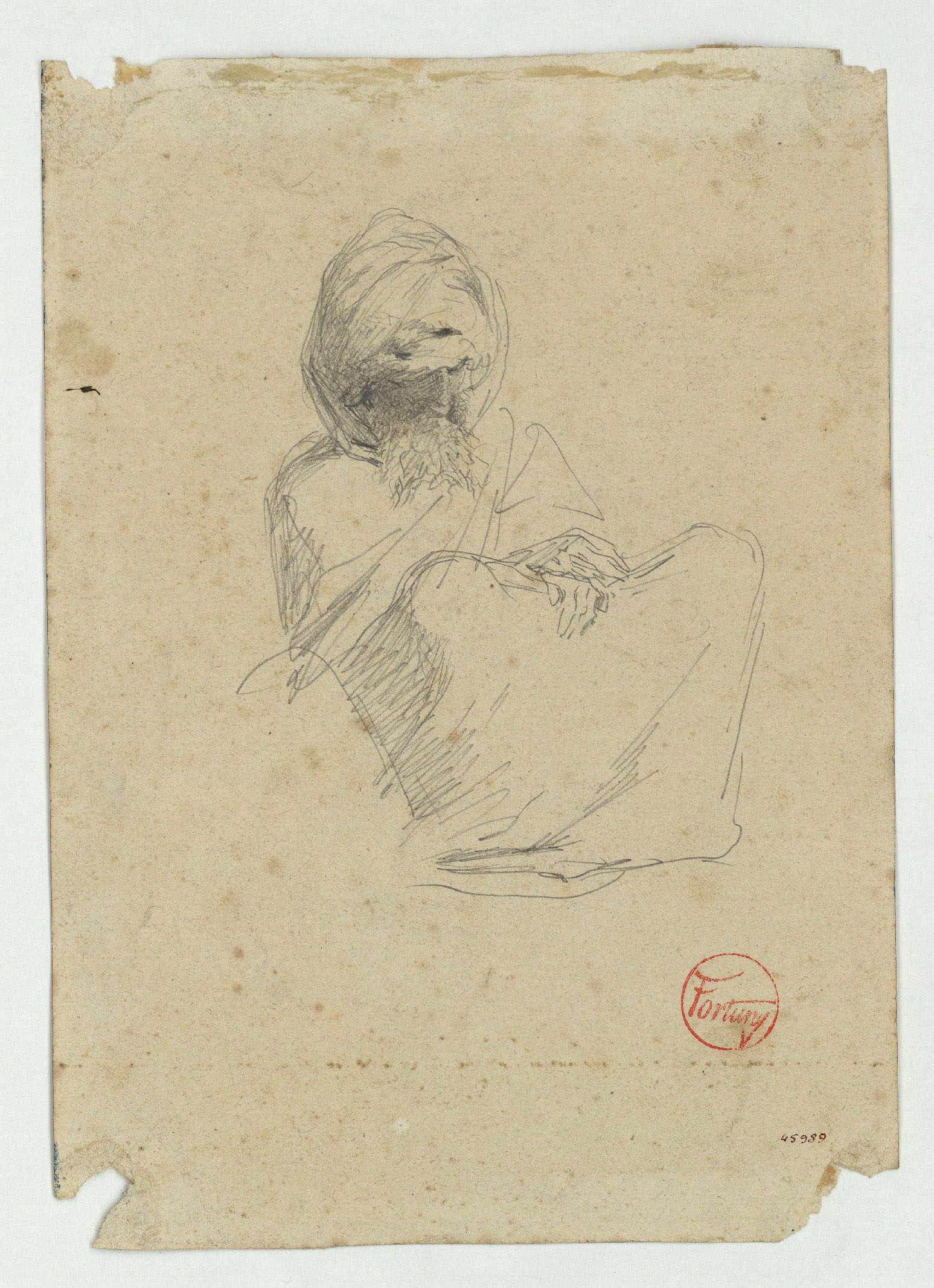 image for: Marià Fortuny - Marroquí (anvers) / Paisatge (revers) - Cap a 1860-1862