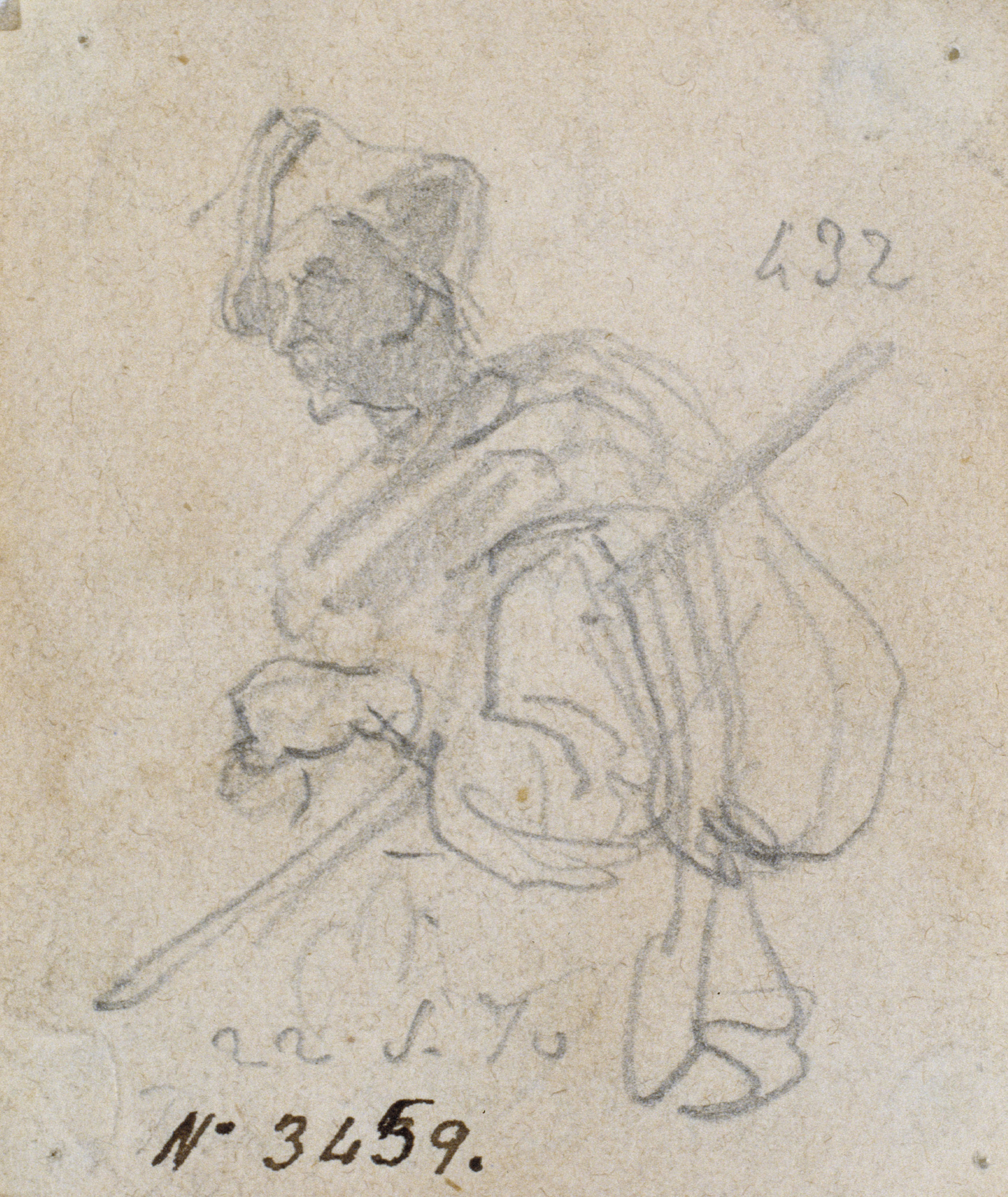 image for: Santiago Rusiñol - Apunt del natural - 22 de maig de 1870