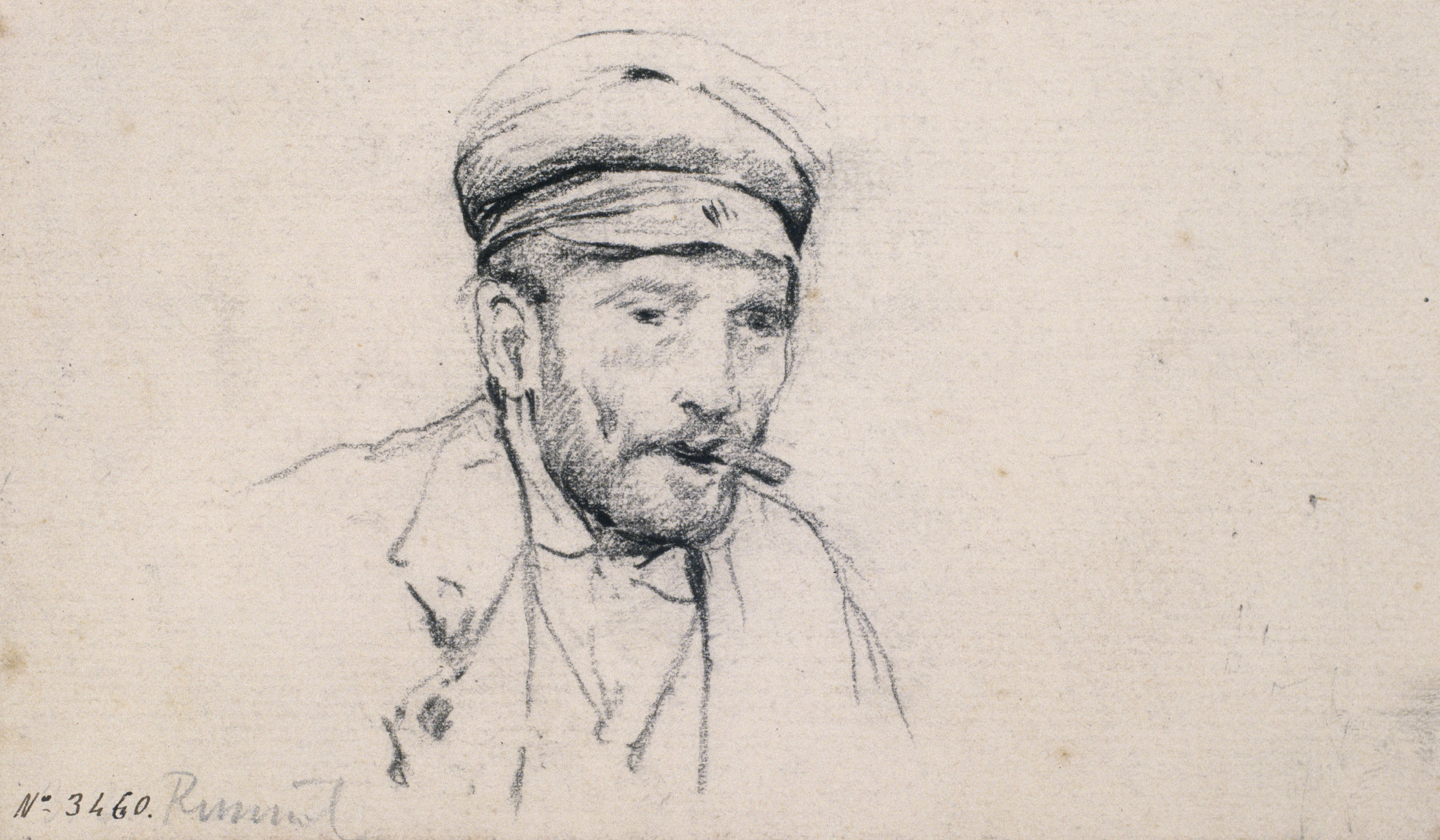 image for: Santiago Rusiñol - Estudi de cap masculí - Cap a 1880-1885