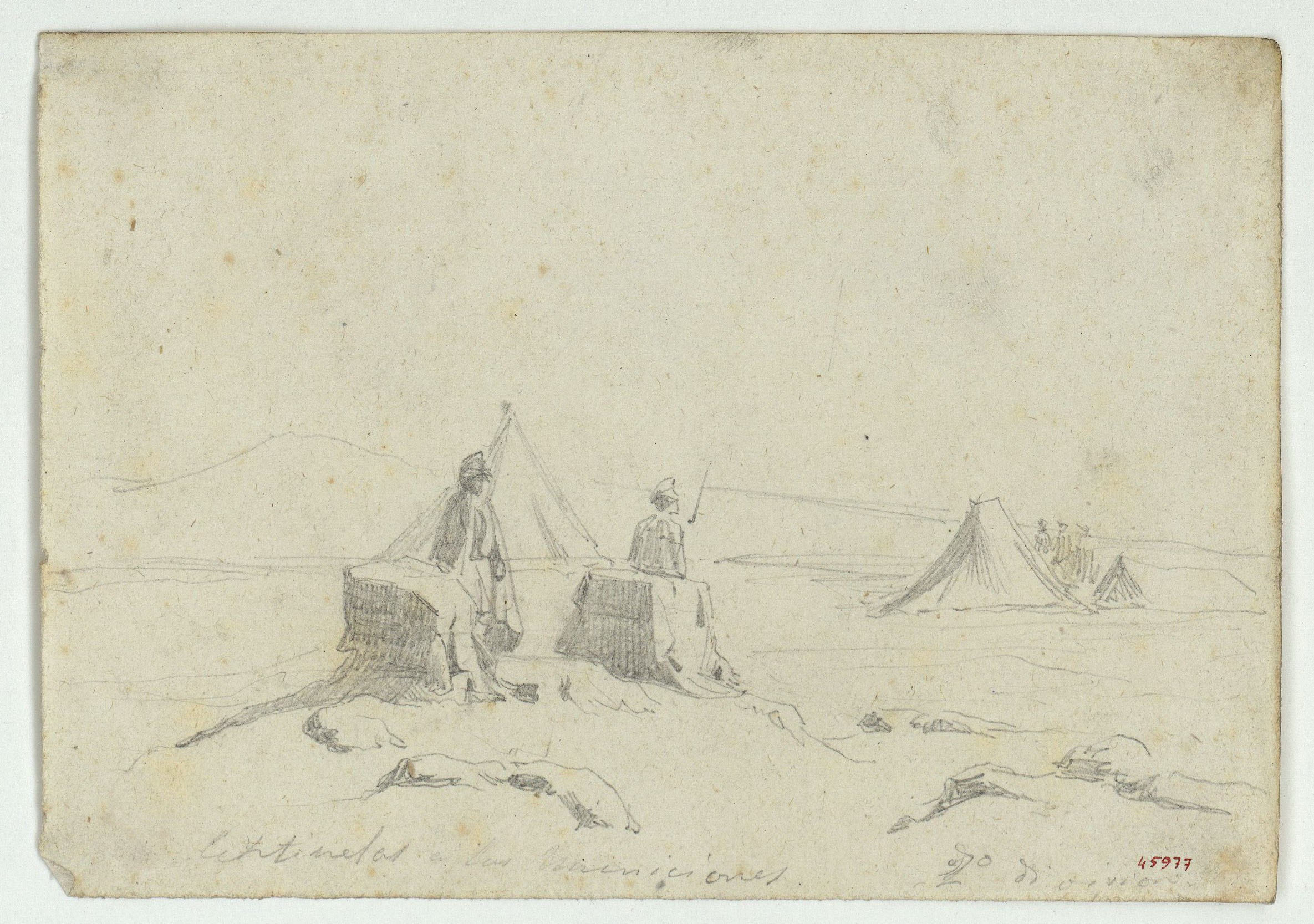 image for: Marià Fortuny - Centinelas a las municiones - Cap a 1860-1862