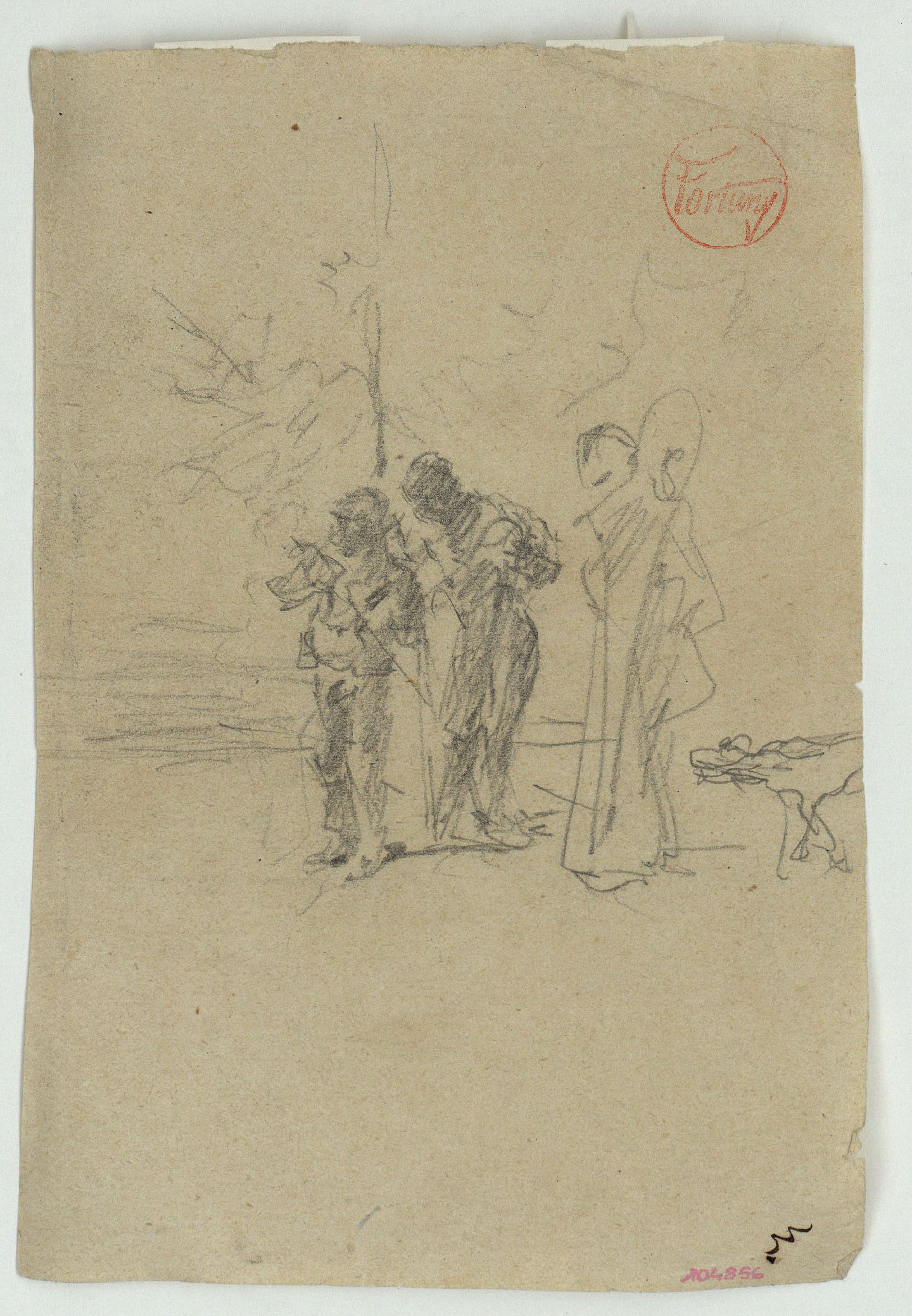 image for: Marià Fortuny - Estudi per al quadre «Músics àrabs» - Cap a 1872