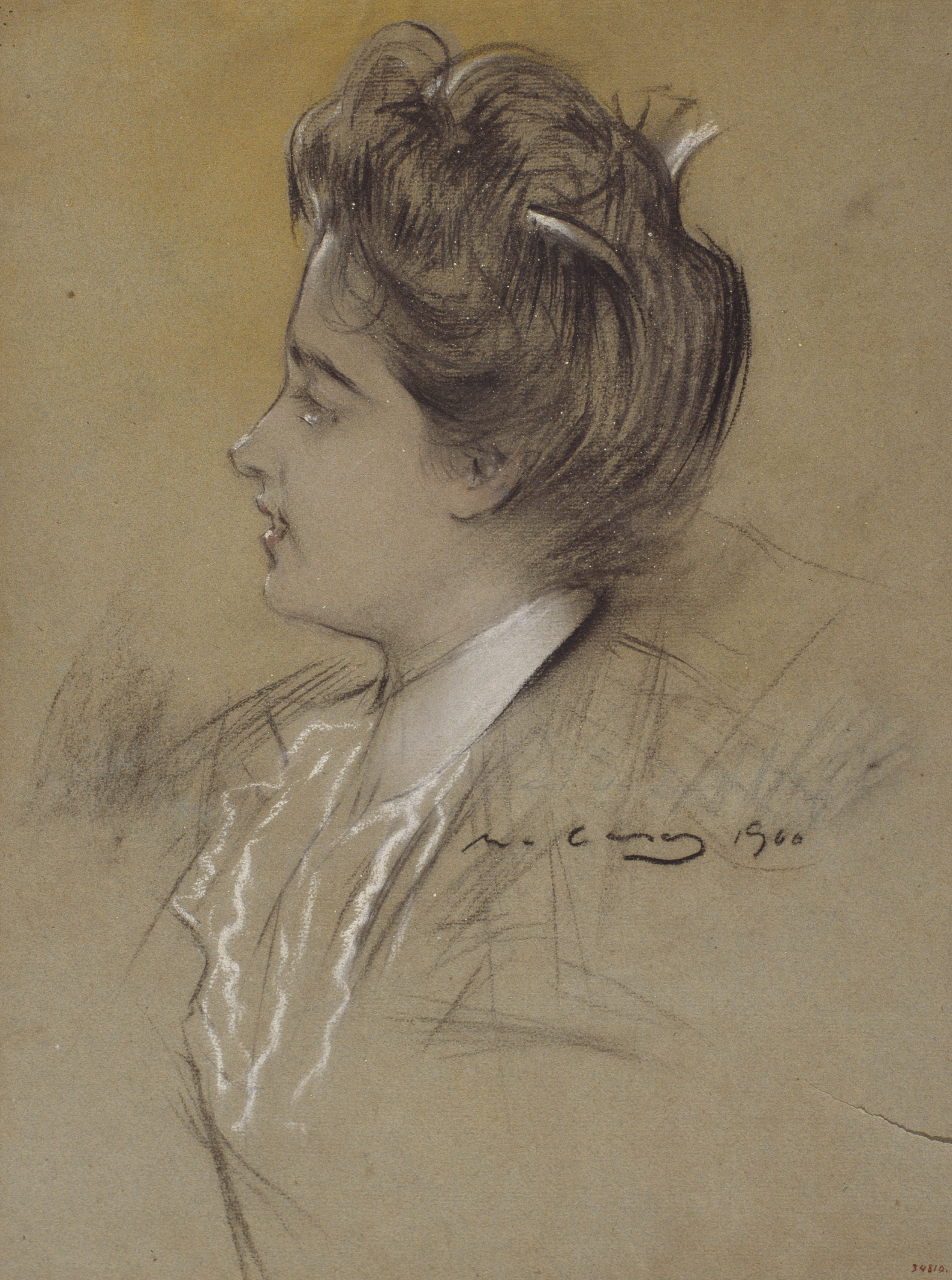 image for: Ramon Casas - Dona jove - 1900