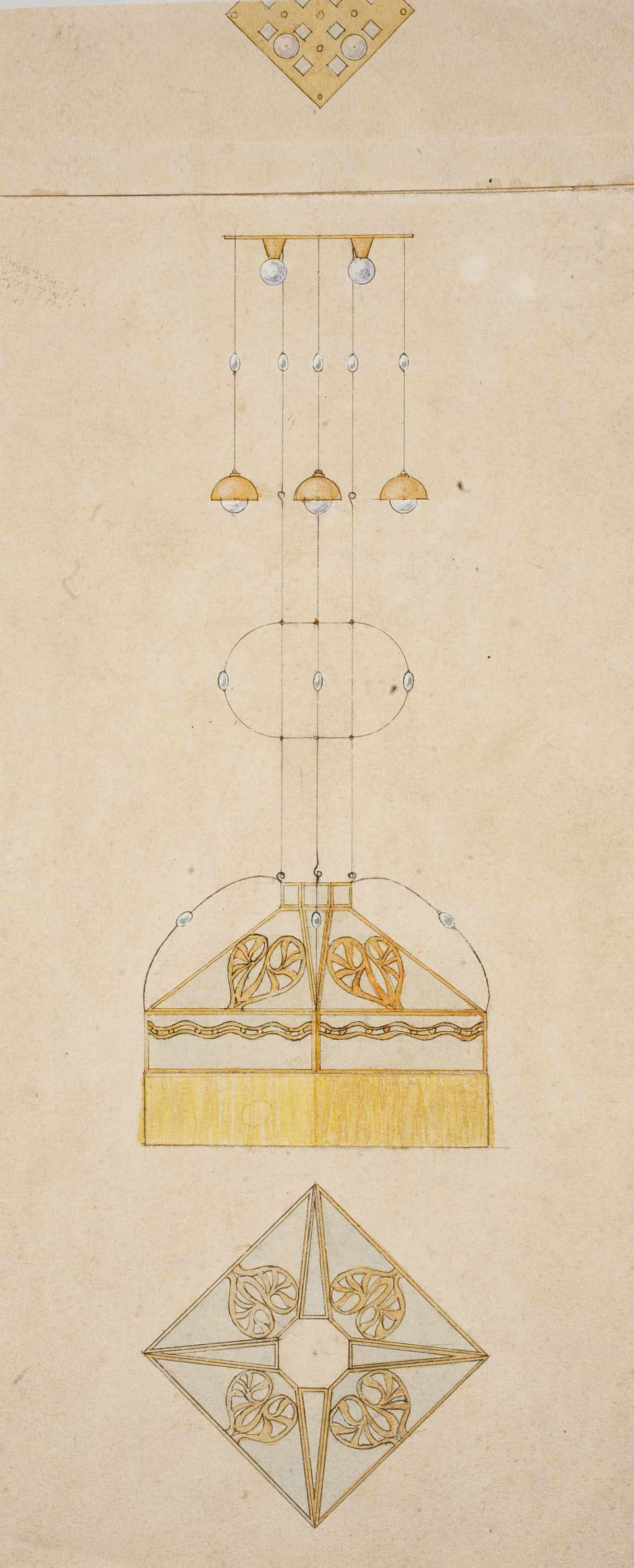 image for: Gaspar Homar - Llum (vista frontal i de secció) - Cap a 1910