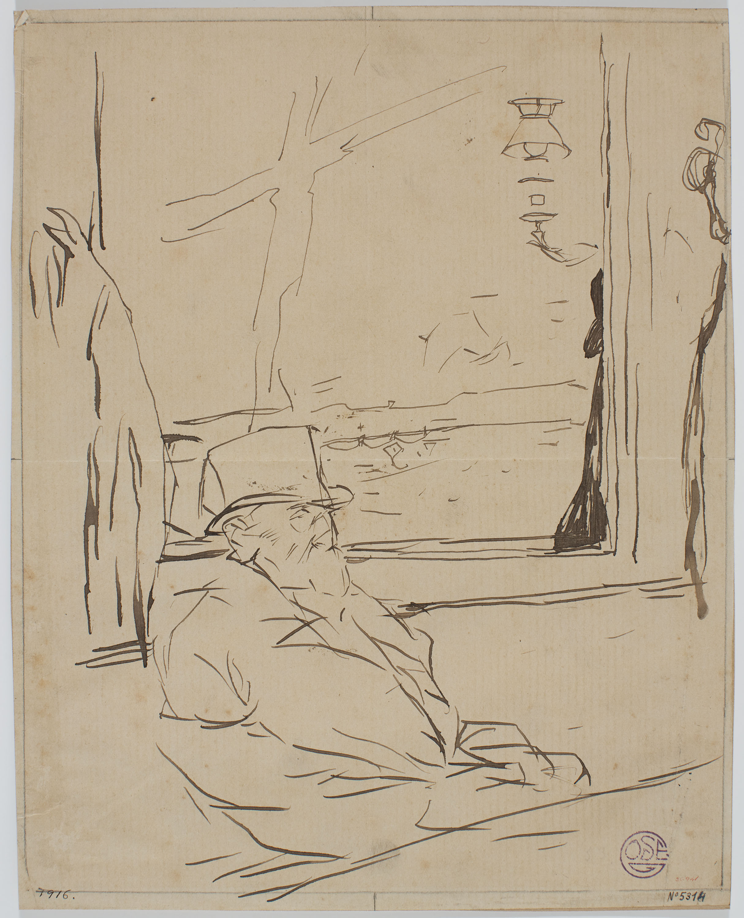 image for: Francesc Xavier Gosé - Home en un cafè - Cap a 1900