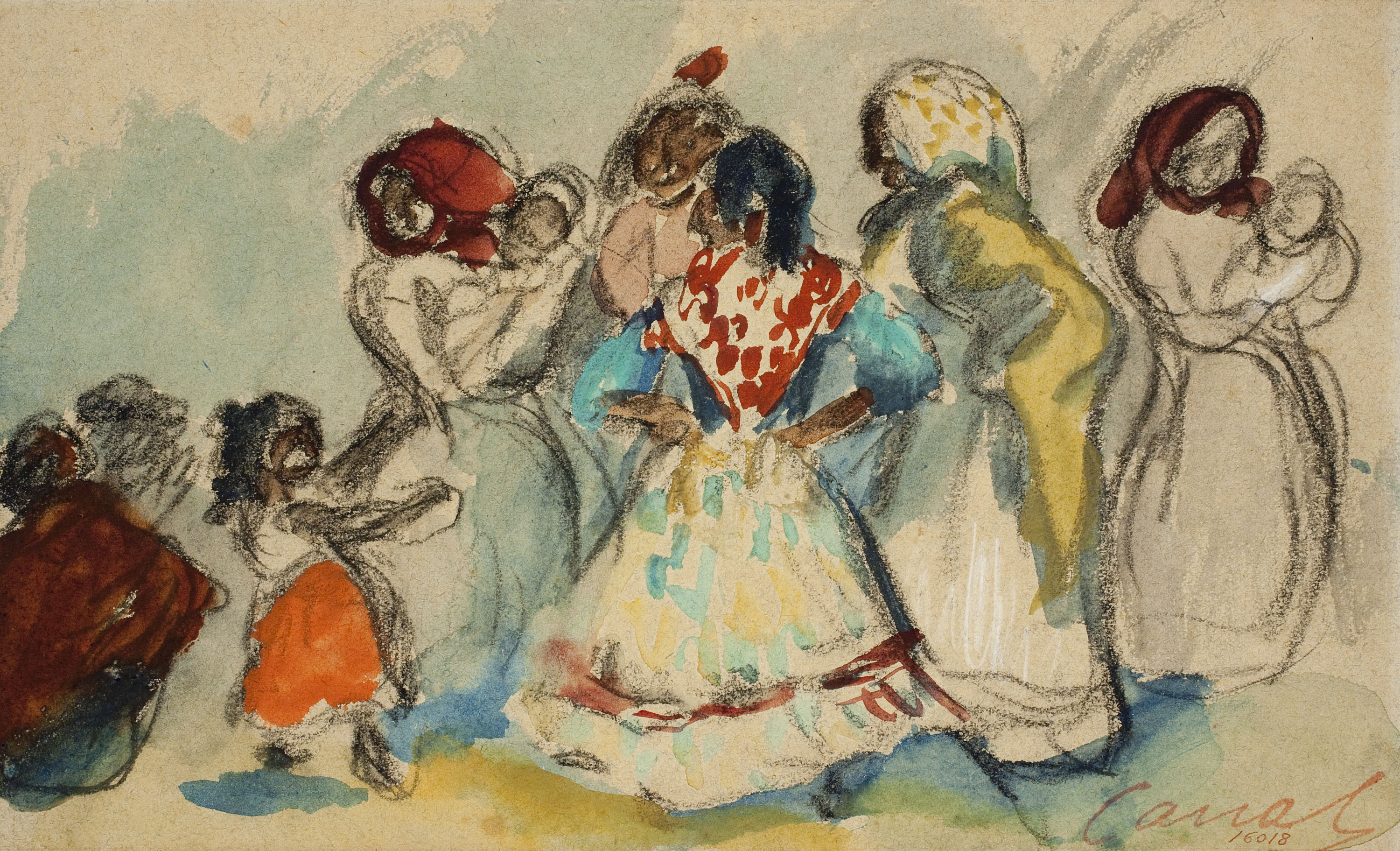 image for: Ricard Canals - Gitanes amb nens - Cap a 1910-1920