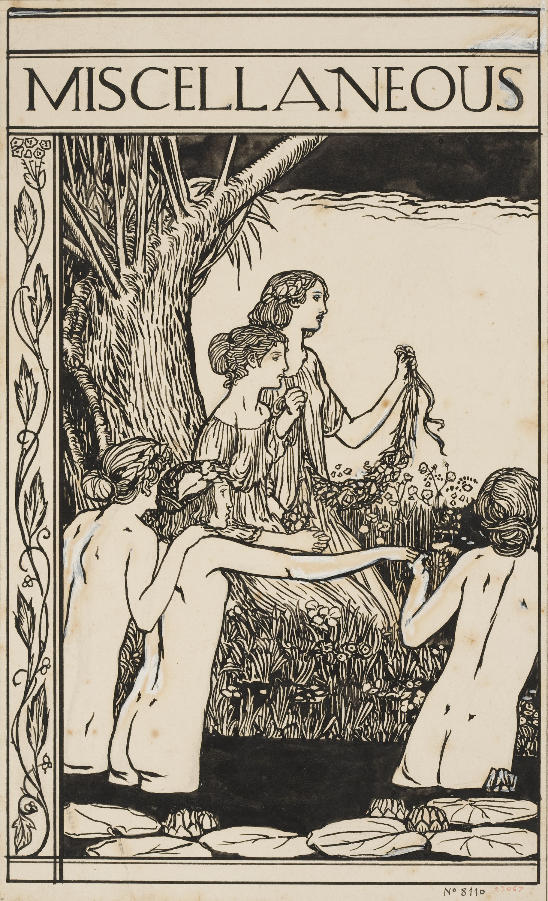image for: Robert Anning Bell - «Miscellaneous». Nimfes en un riu - Anterior a 1907