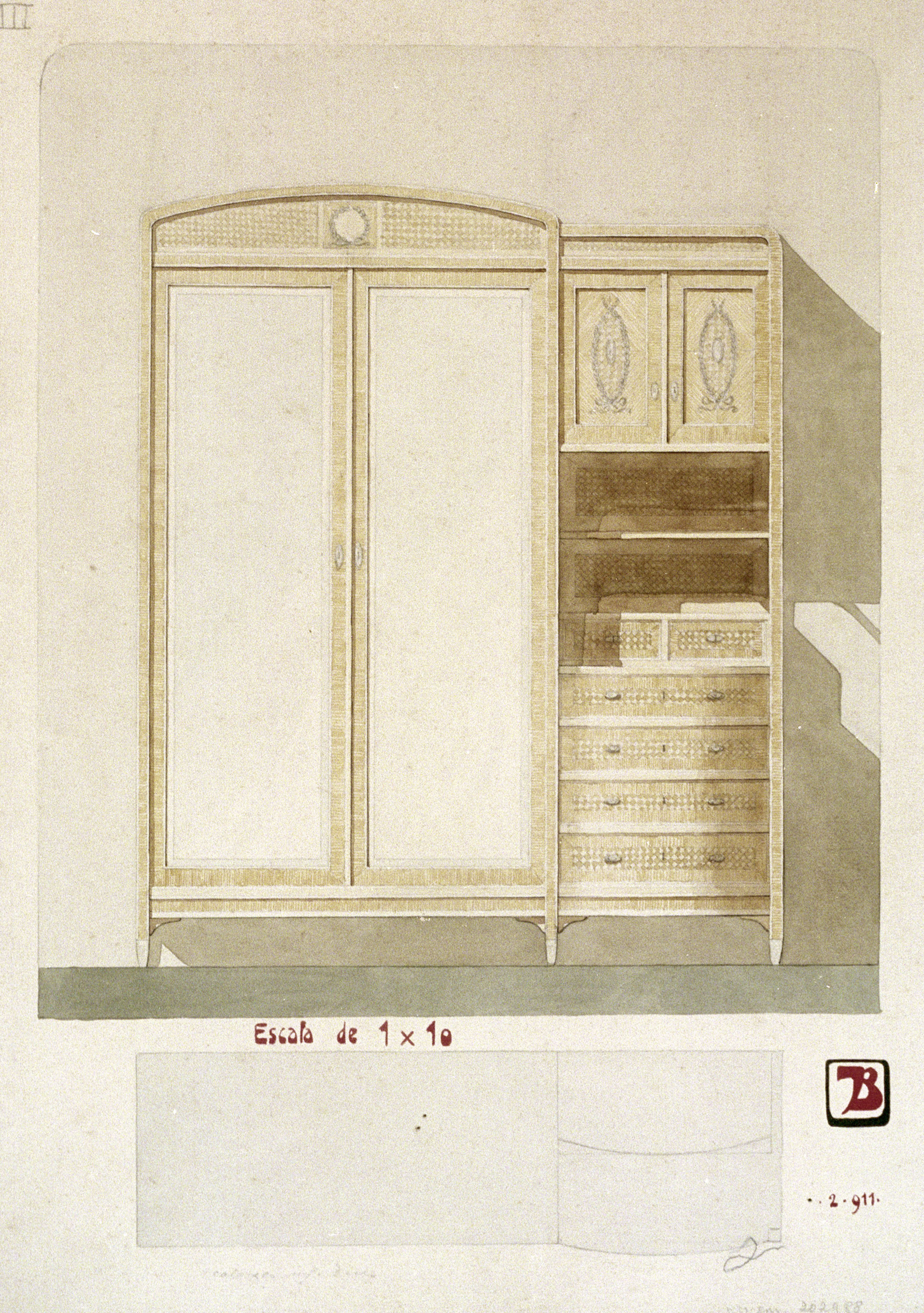 image for: Joan Busquets - Armari-canterano - 1911