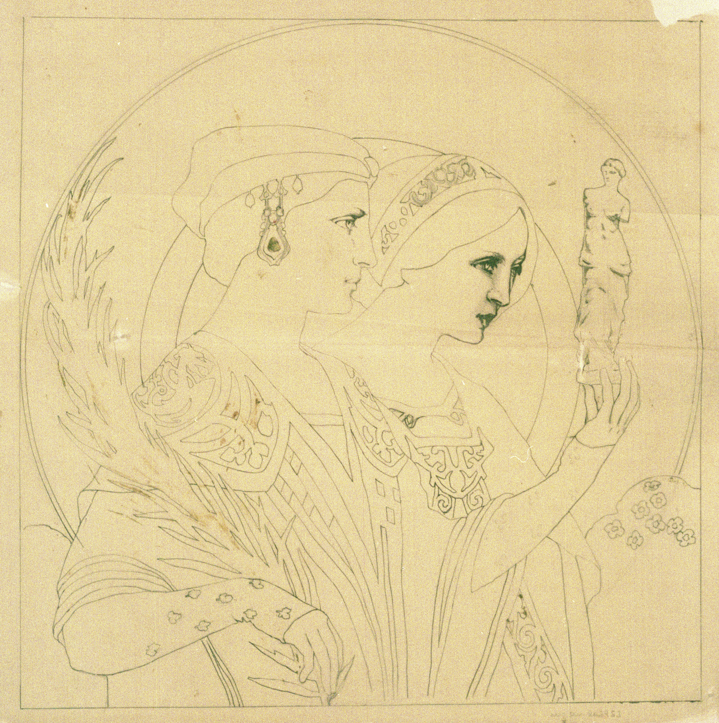 image for: Joan Busquets - Estudi de figures femenines - 1907