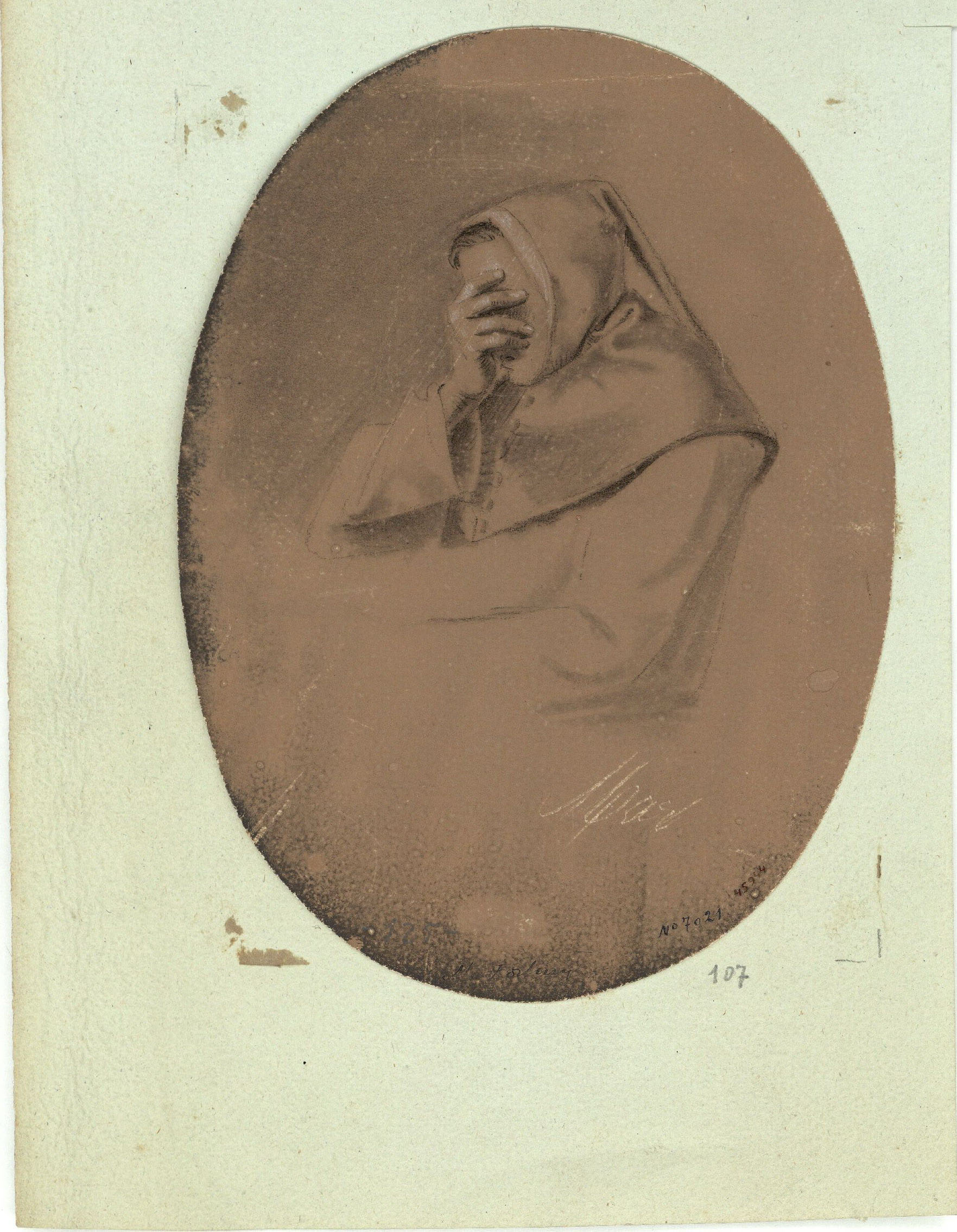 image for: Marià Fortuny - Bust de frare - Cap a 1856-1858