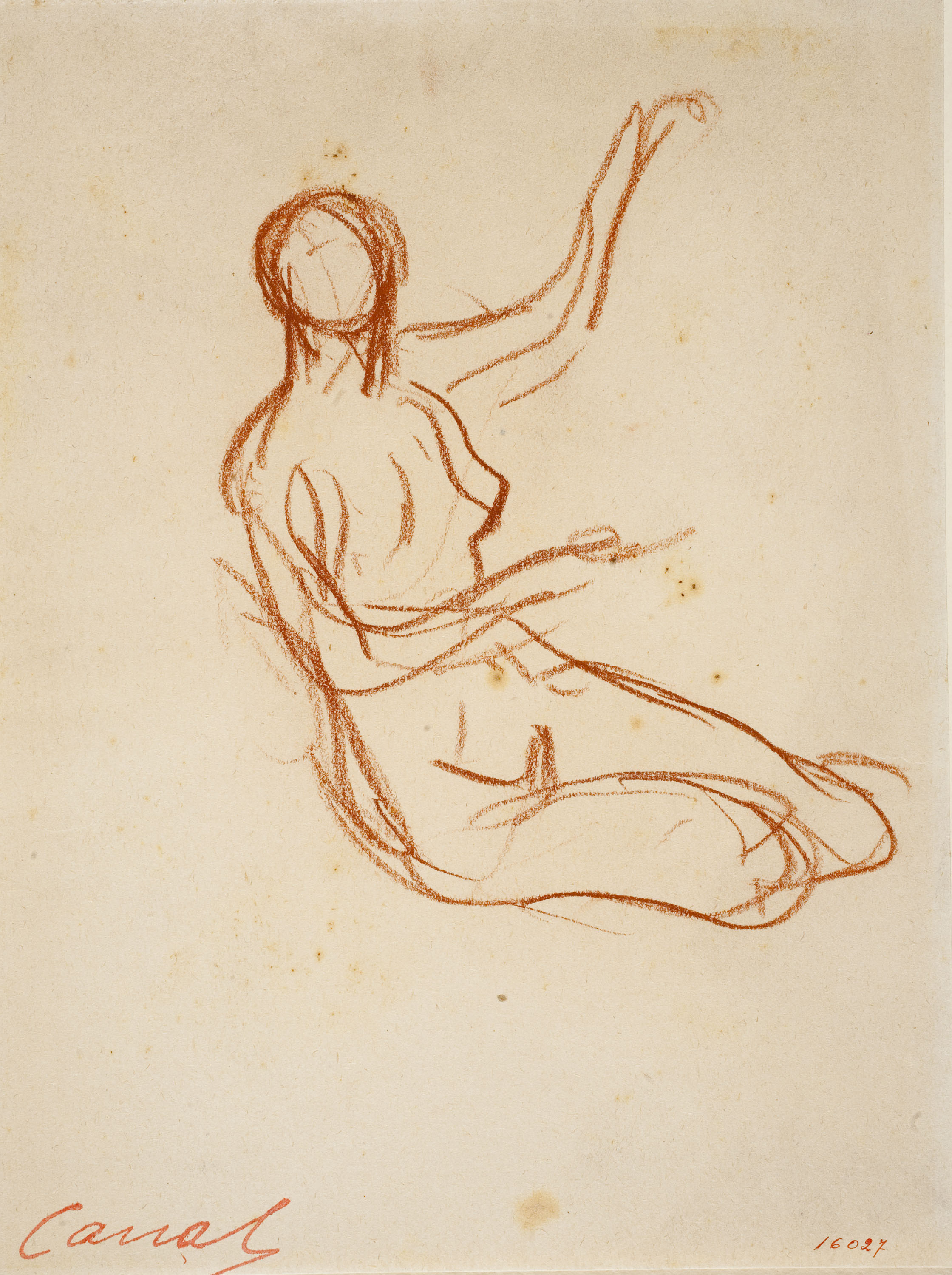 image for: Ricard Canals - Apunt de nu femení - Cap a 1920