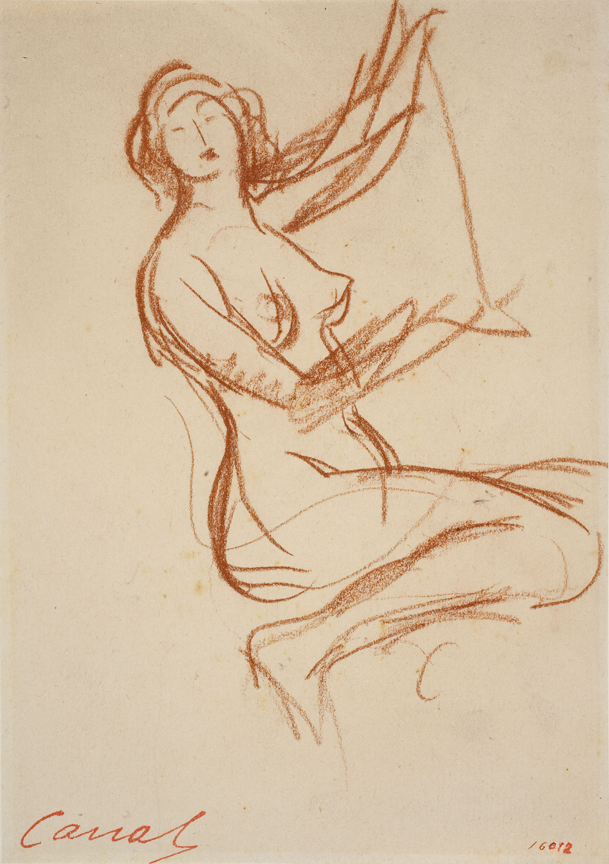 image for: Ricard Canals - Apunt de nu femení - Cap a 1920