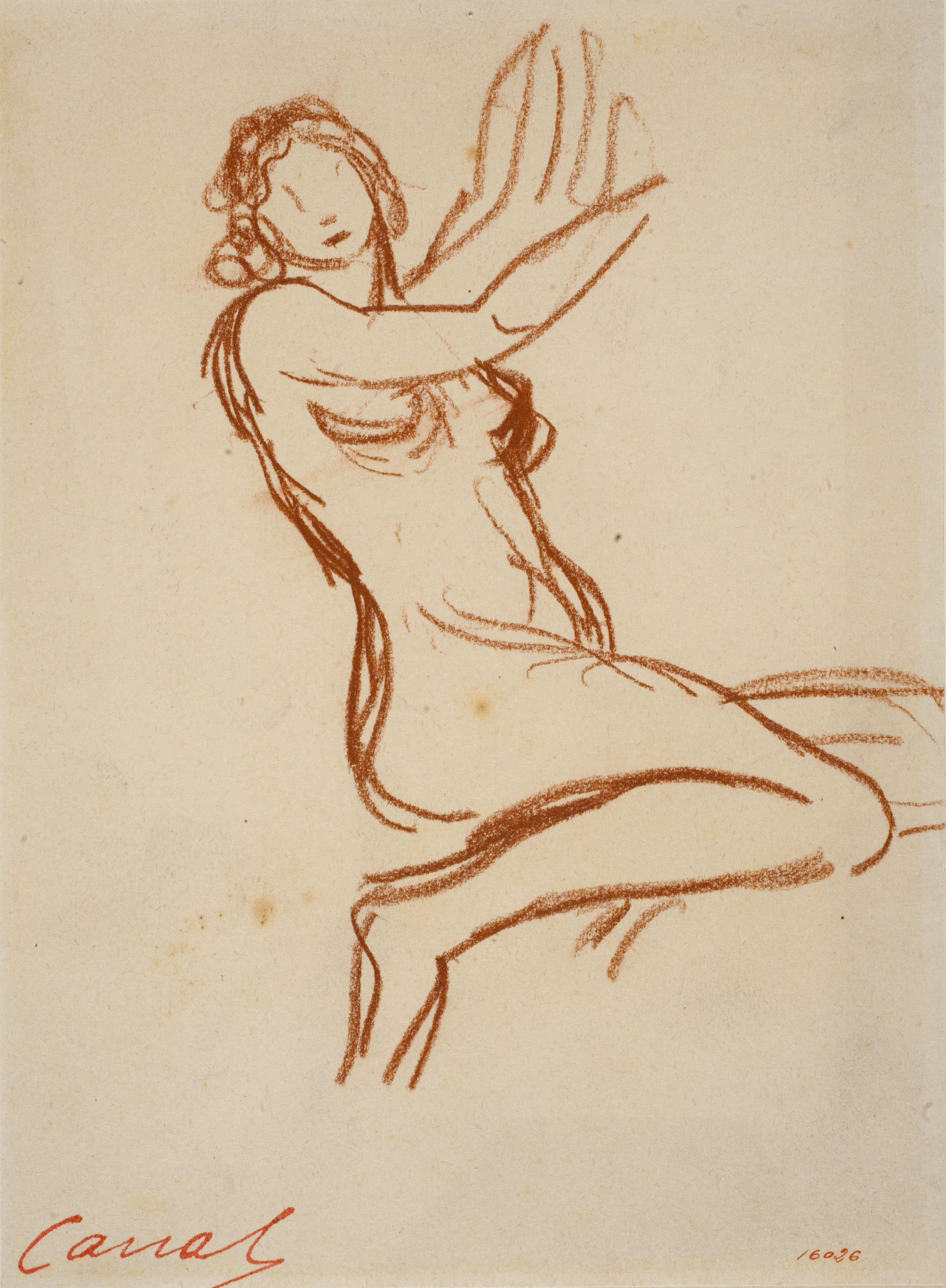 image for: Ricard Canals - Apunt de nu femení - Cap a 1920