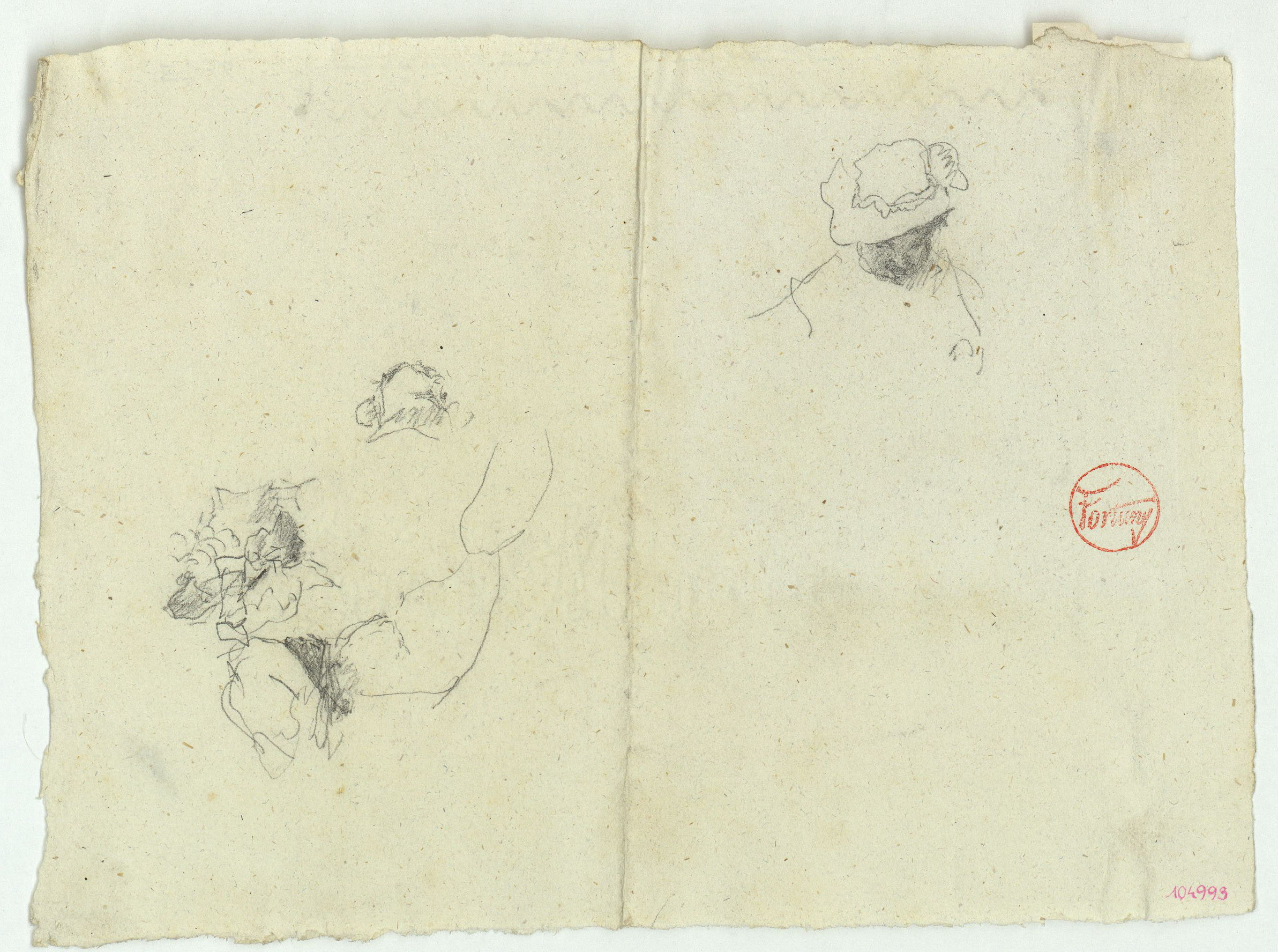 image for: Marià Fortuny - Estudi per al quadre «Platja de Portici» - Cap a 1874