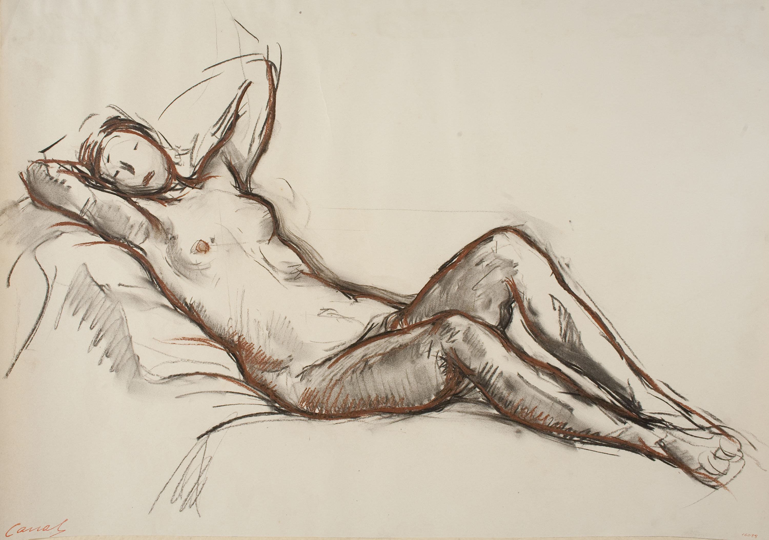 image for: Ricard Canals - Apunt de nu femení - Cap a 1920