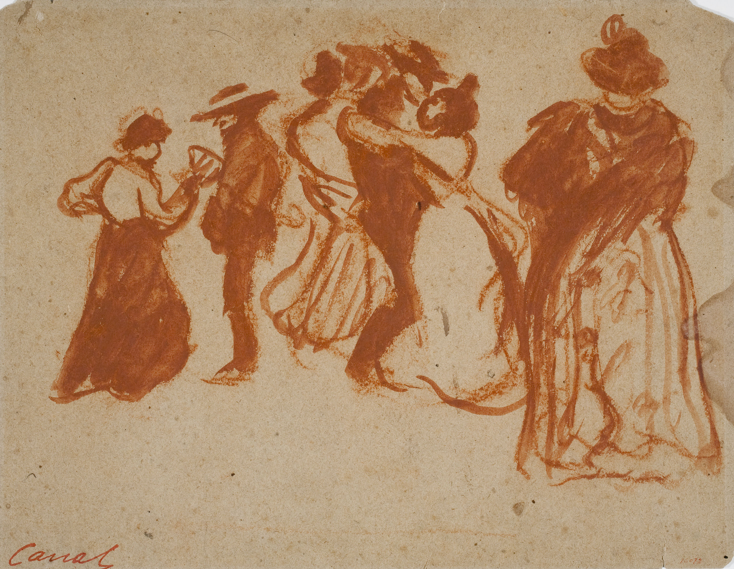 image for: Ricard Canals - Escena de ball - Cap a 1910