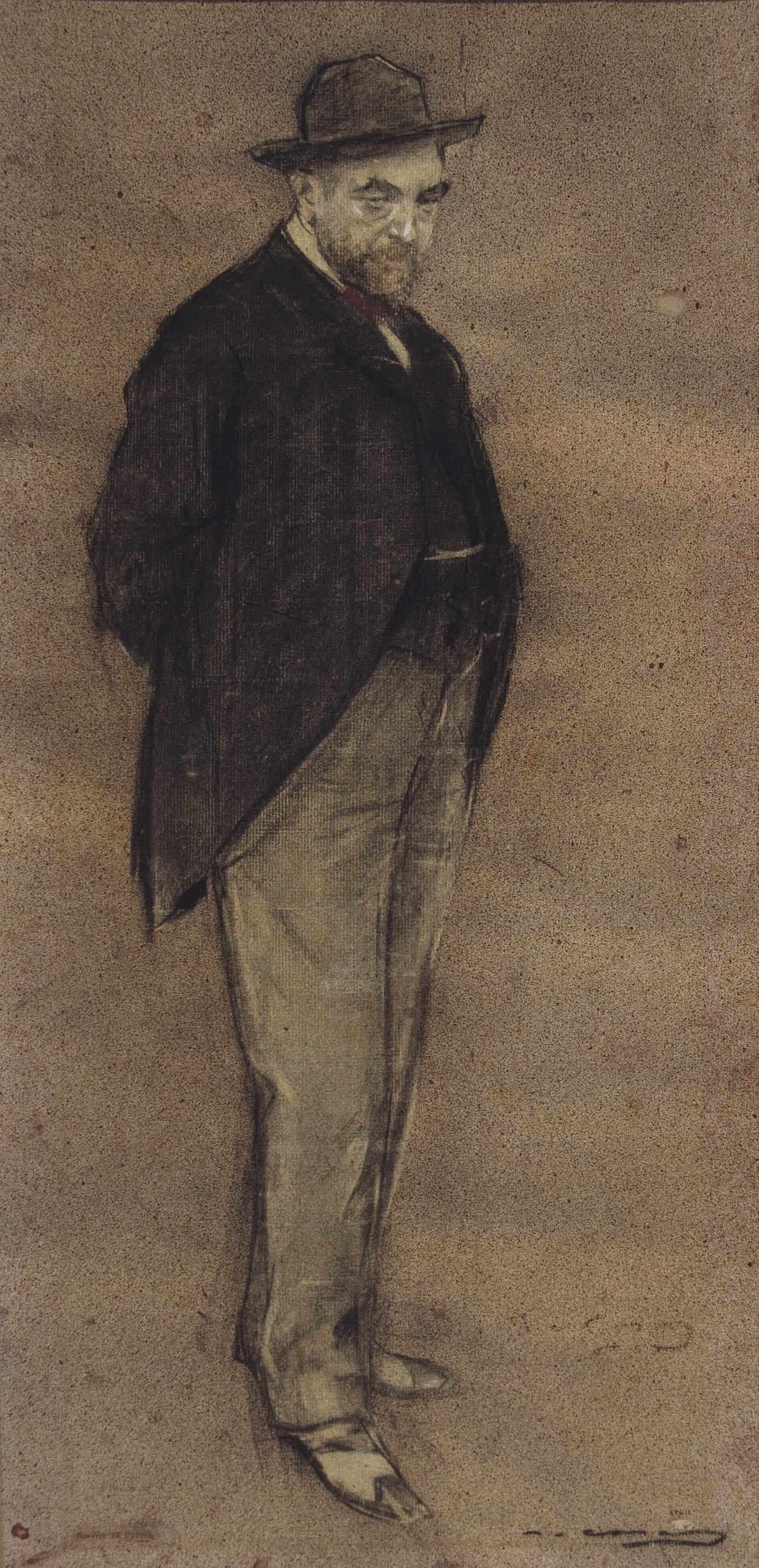 image for: Ramon Casas - Retrat de Carles Gumersind Vidiella - Cap a 1897-1899