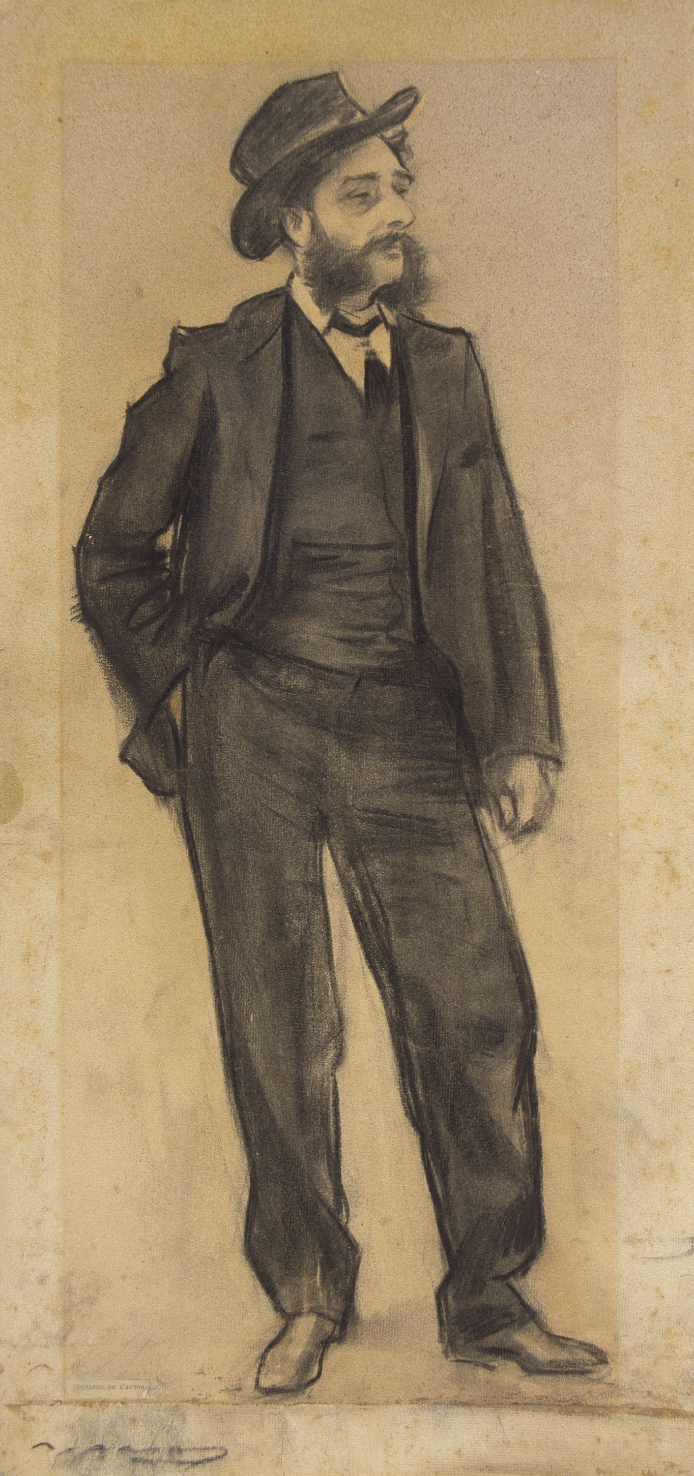 image for: Ramon Casas - Retrat de Maurici Vilomara - Cap a 1897-1899