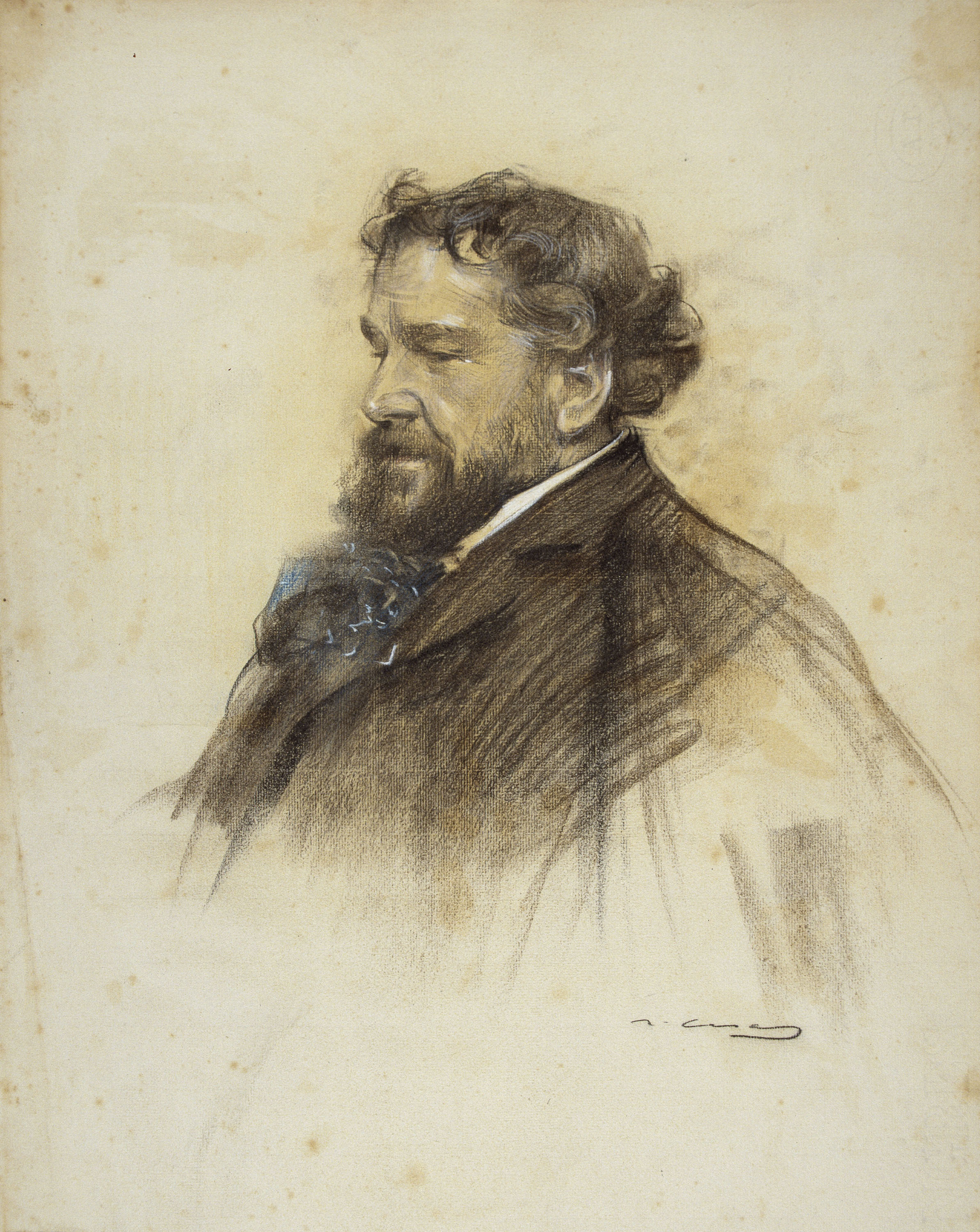 image for: Ramon Casas - Retrat d&#039;Octave Uzanne - 1905-1906