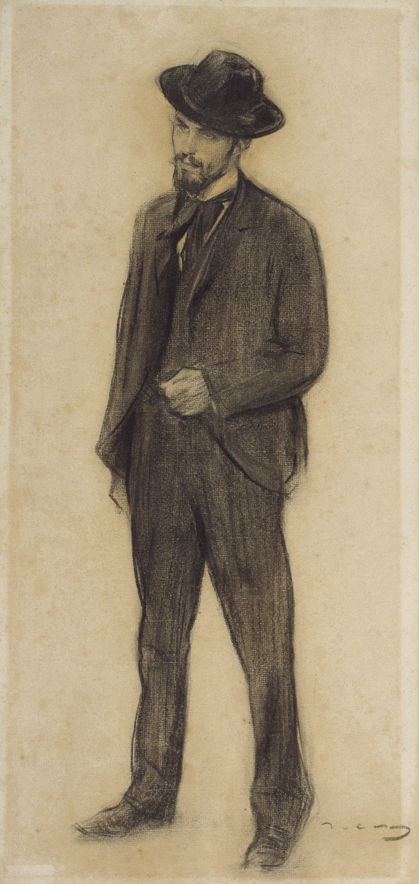 image for: Ramon Casas - Retrat de Joaquim Torres-García - Cap a 1901