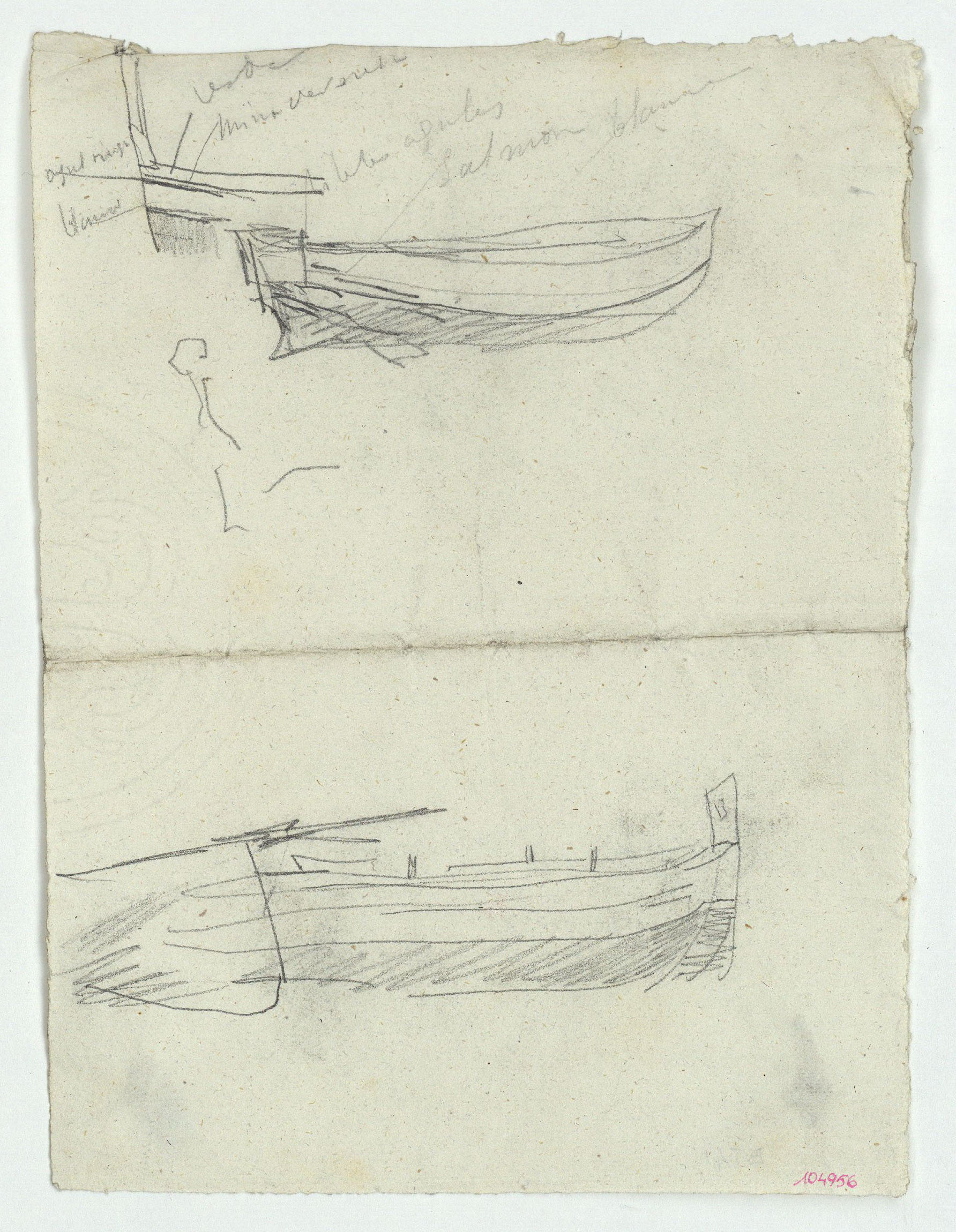 image for: Marià Fortuny - Estudis per al quadre «Platja de Portici» - Cap a 1874