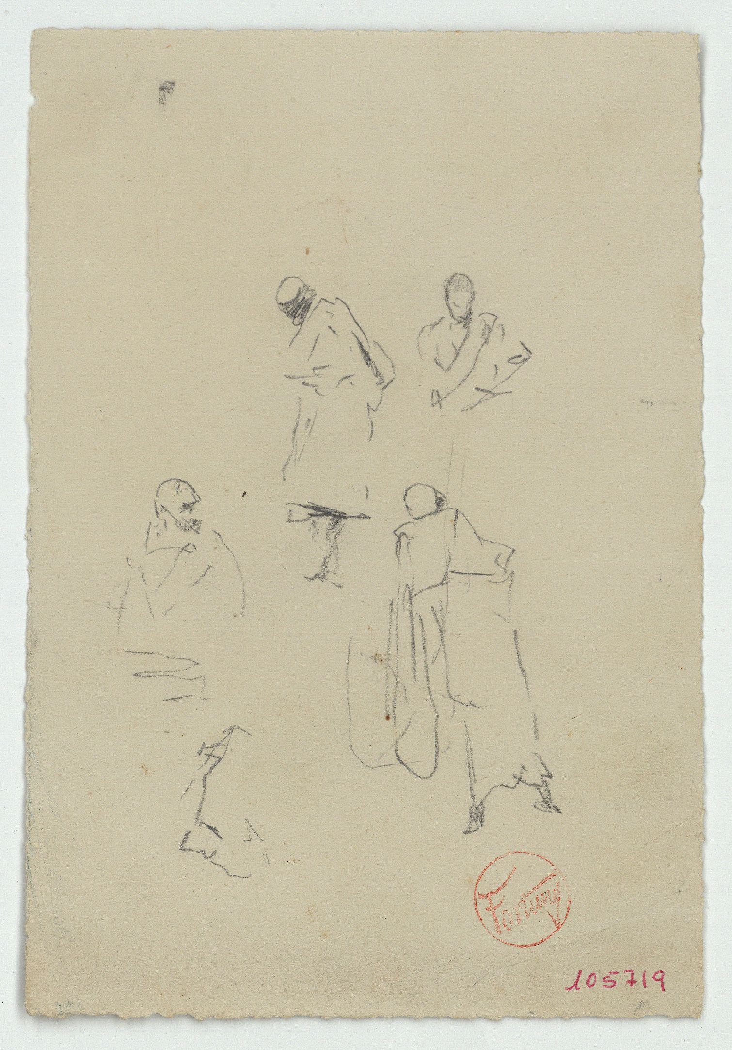 image for: Marià Fortuny - Esbós de marroquins - Cap a 1860-18622