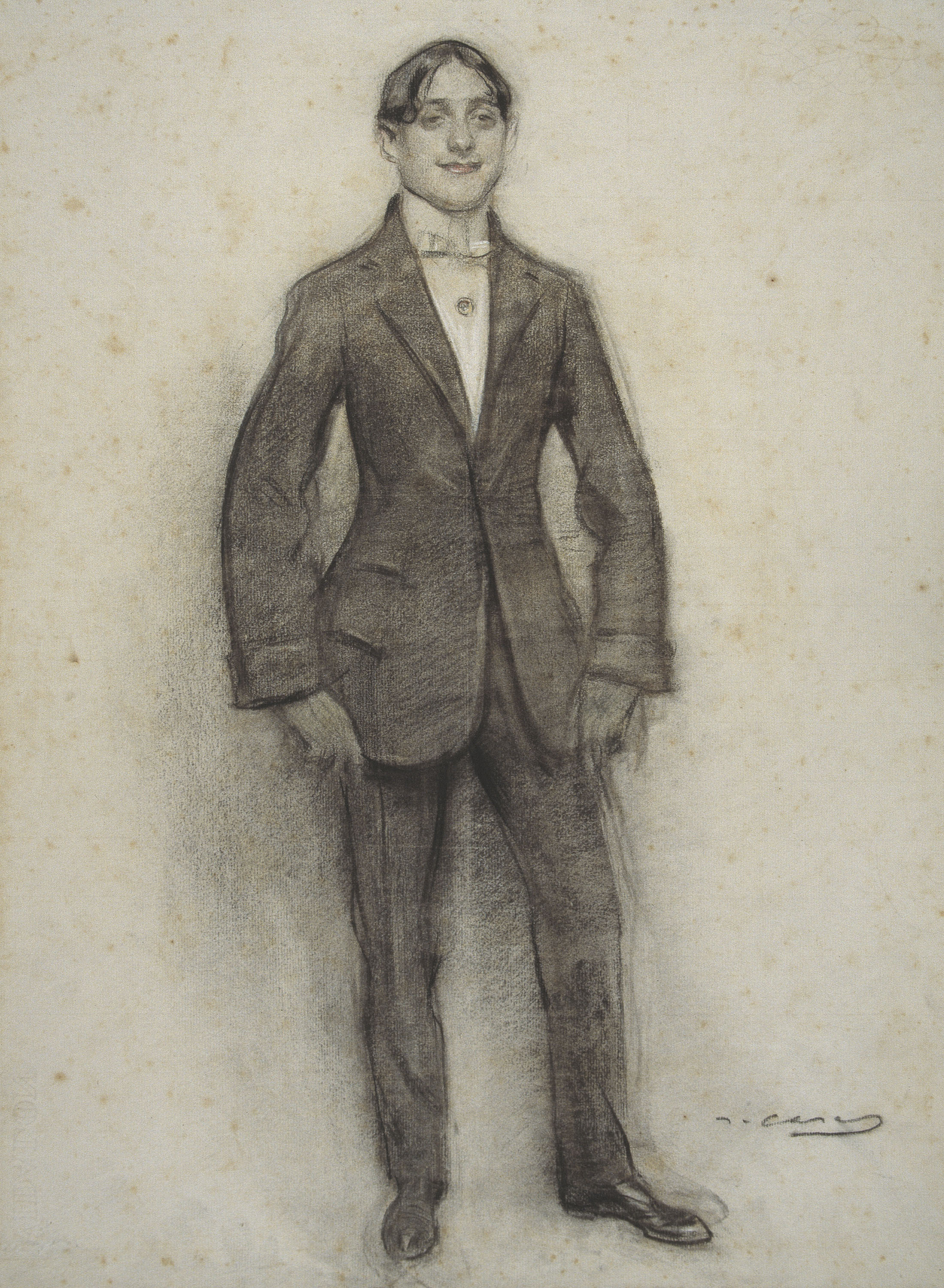 image for: Ramon Casas - Retrat d&#039;Ismael Smith - Cap a 1906