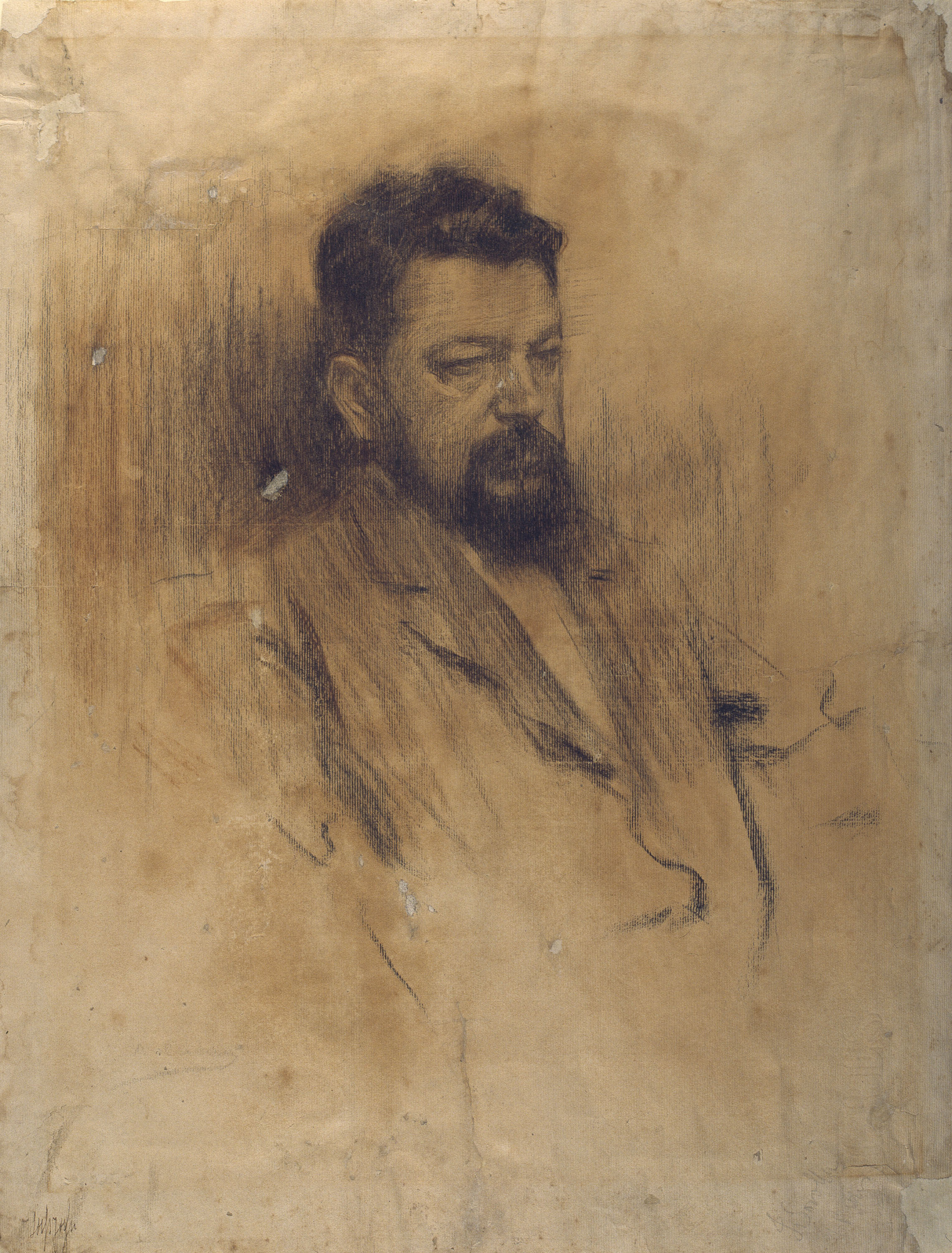image for: Ramon Casas - Retrat de Joaquim Sorolla - 1904
