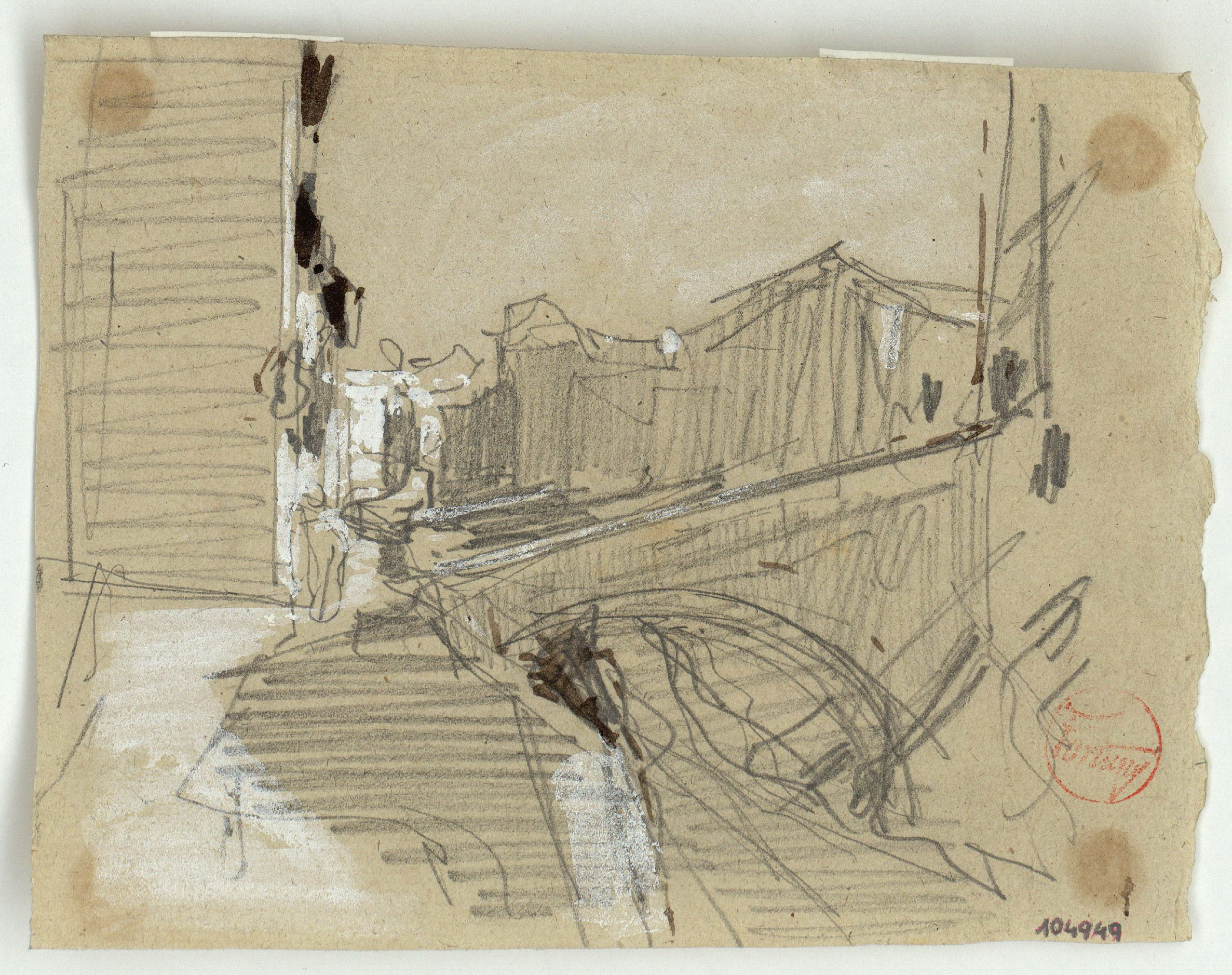 image for: Marià Fortuny - El riu Darro (Granada) - Cap a 1870-1872