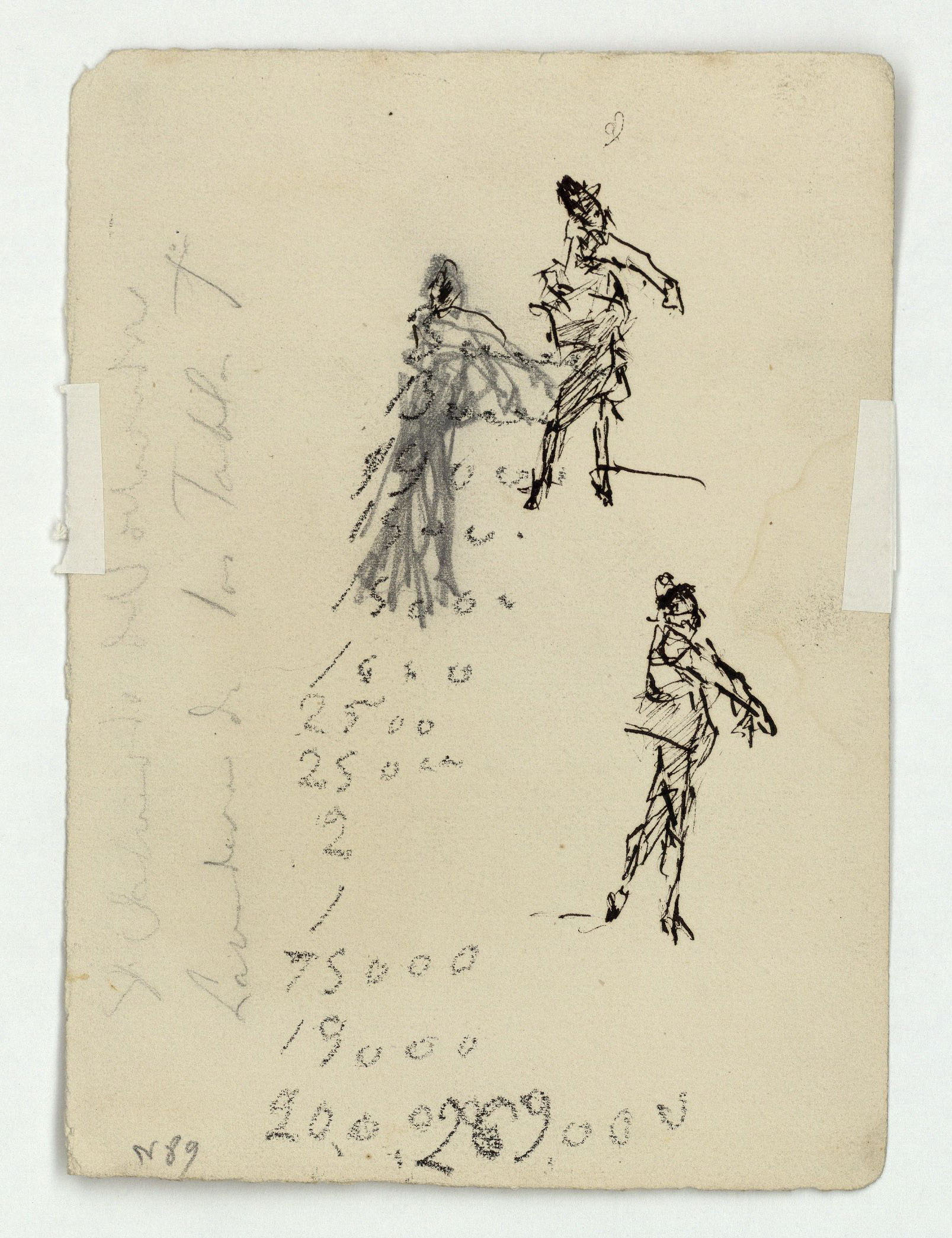 image for: Marià Fortuny - Estudi per al quadre «El jardí dels poetes» (anvers) / Estudi per al quadre «El jardí dels poetes» (revers) - Cap a 1871 [1]