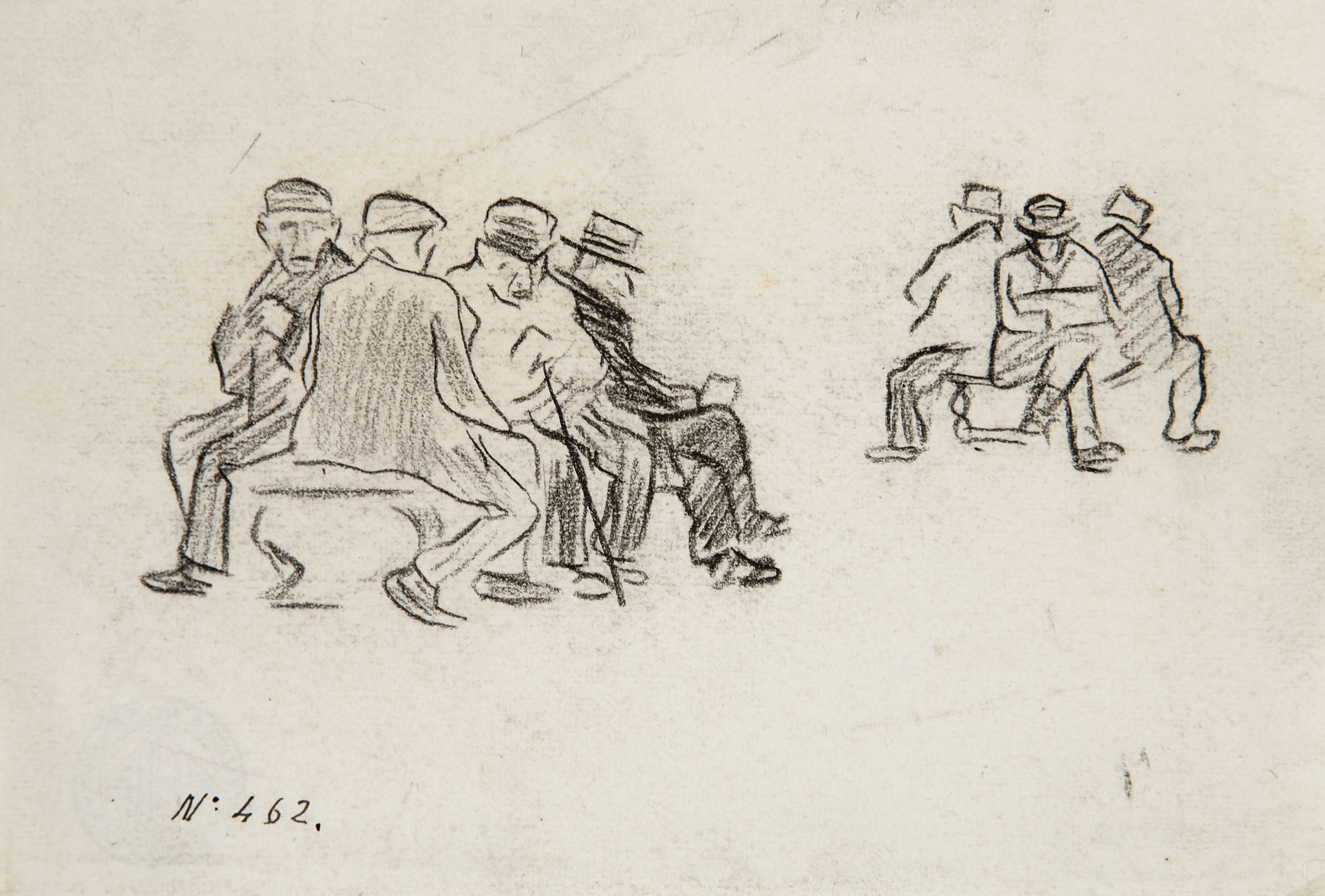 image for: Isidre Nonell - Homes asseguts - Cap a 1892-1894