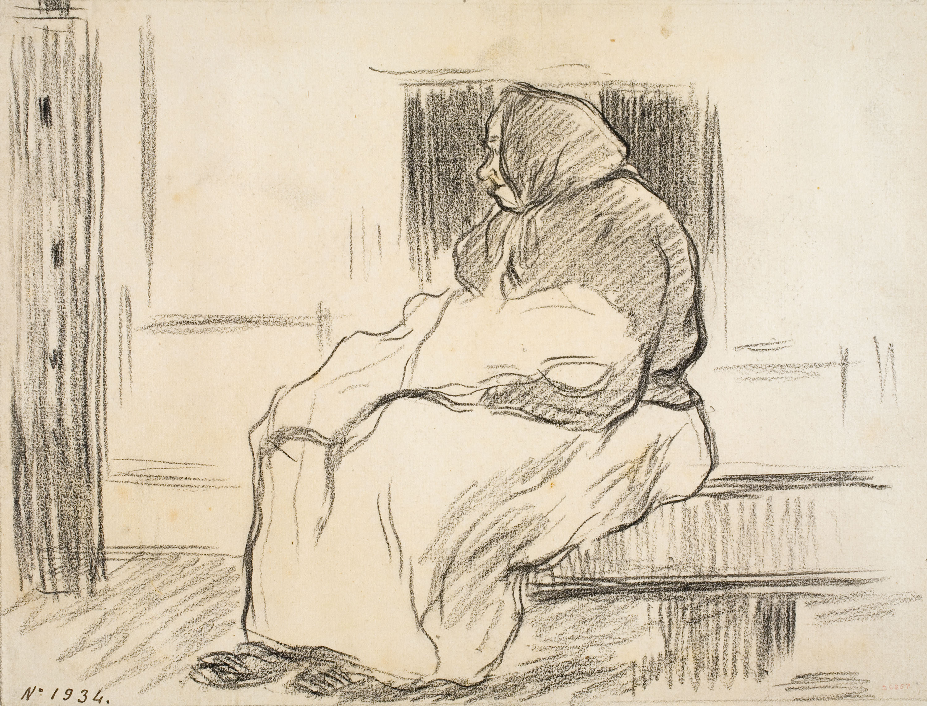 image for: Isidre Nonell - Gent de poble - Cap a 1894