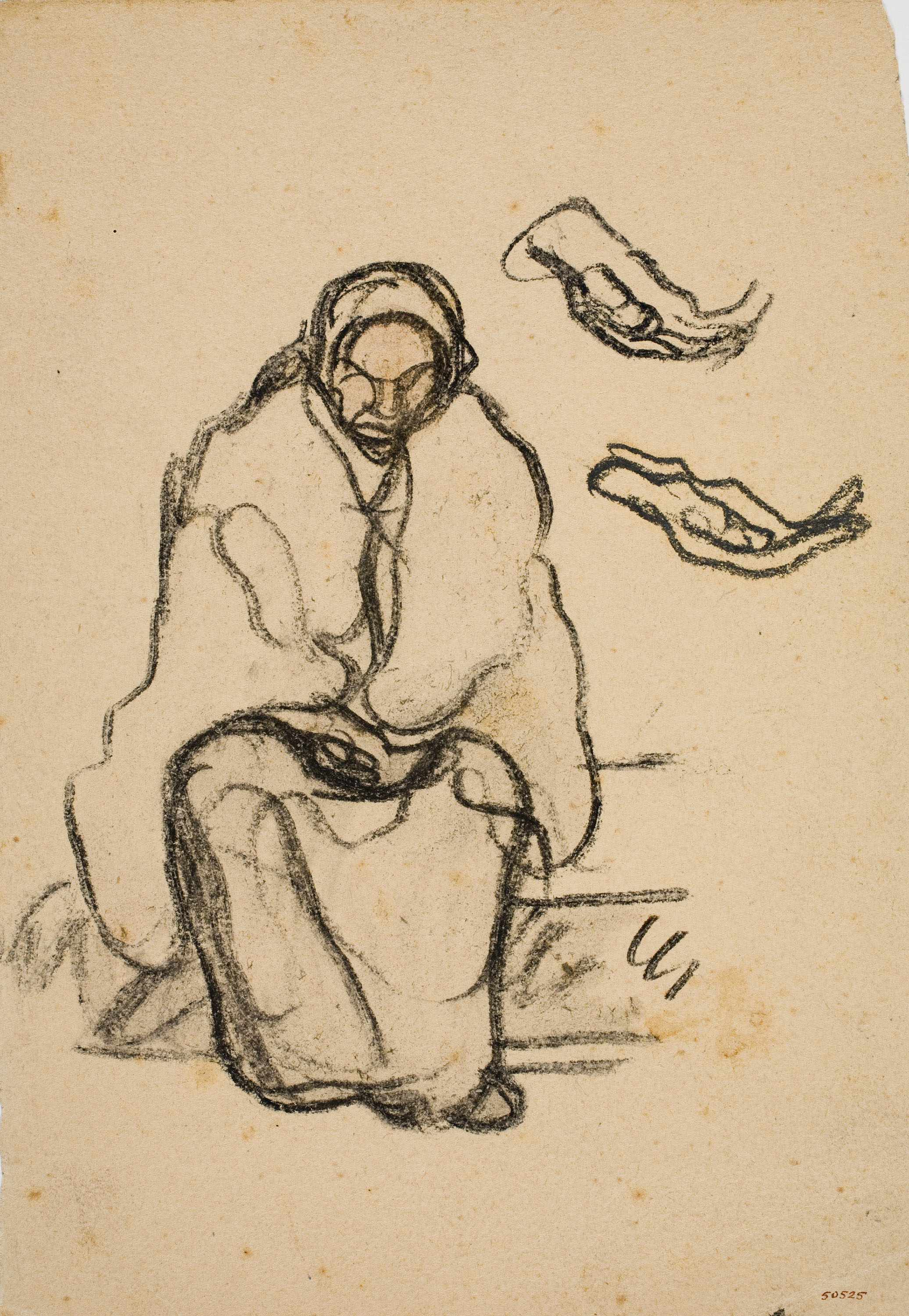 image for: Isidre Nonell - Dona asseguda - Cap a 1911