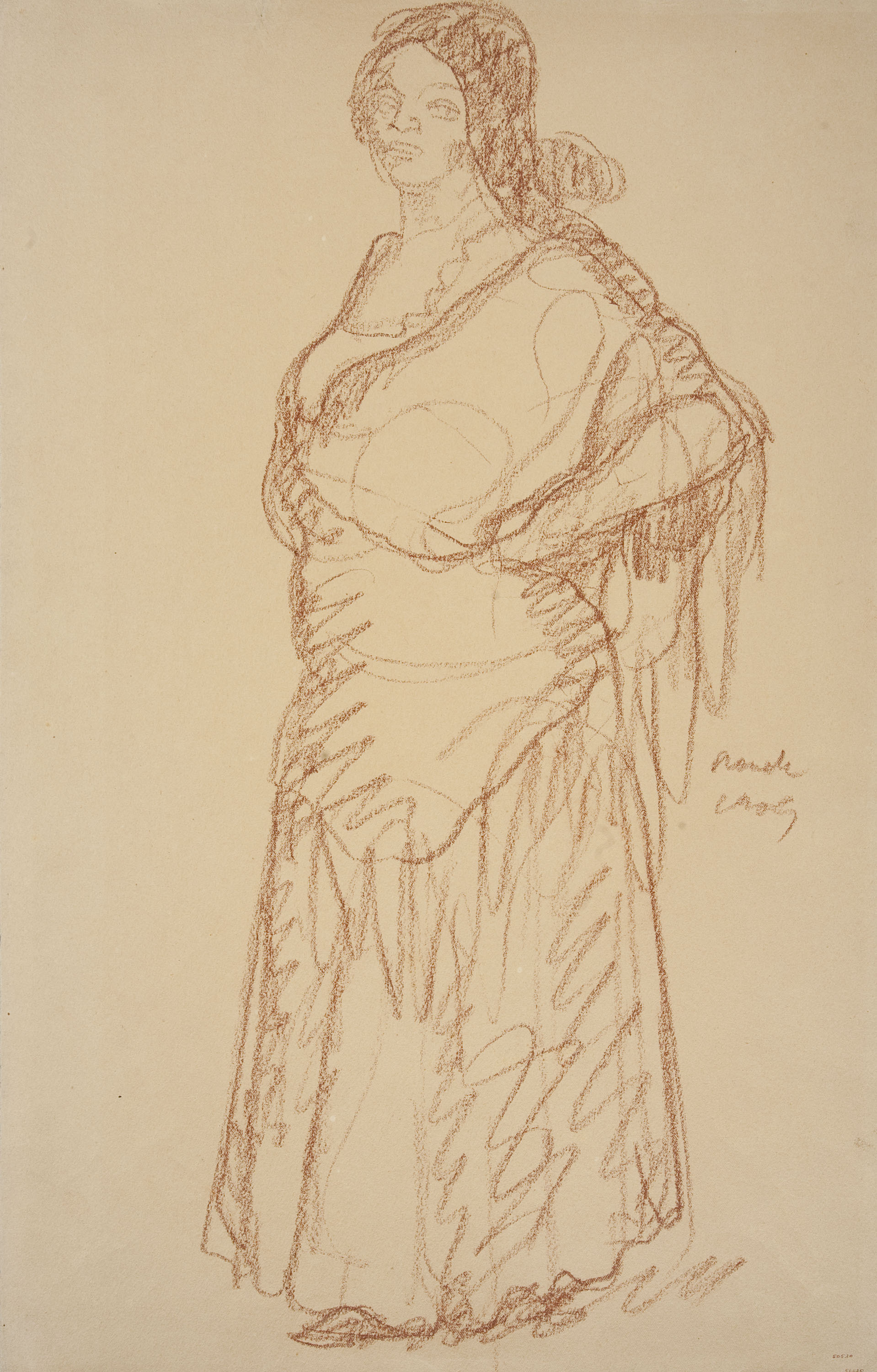 image for: Isidre Nonell - Gitana dempeus - 1909