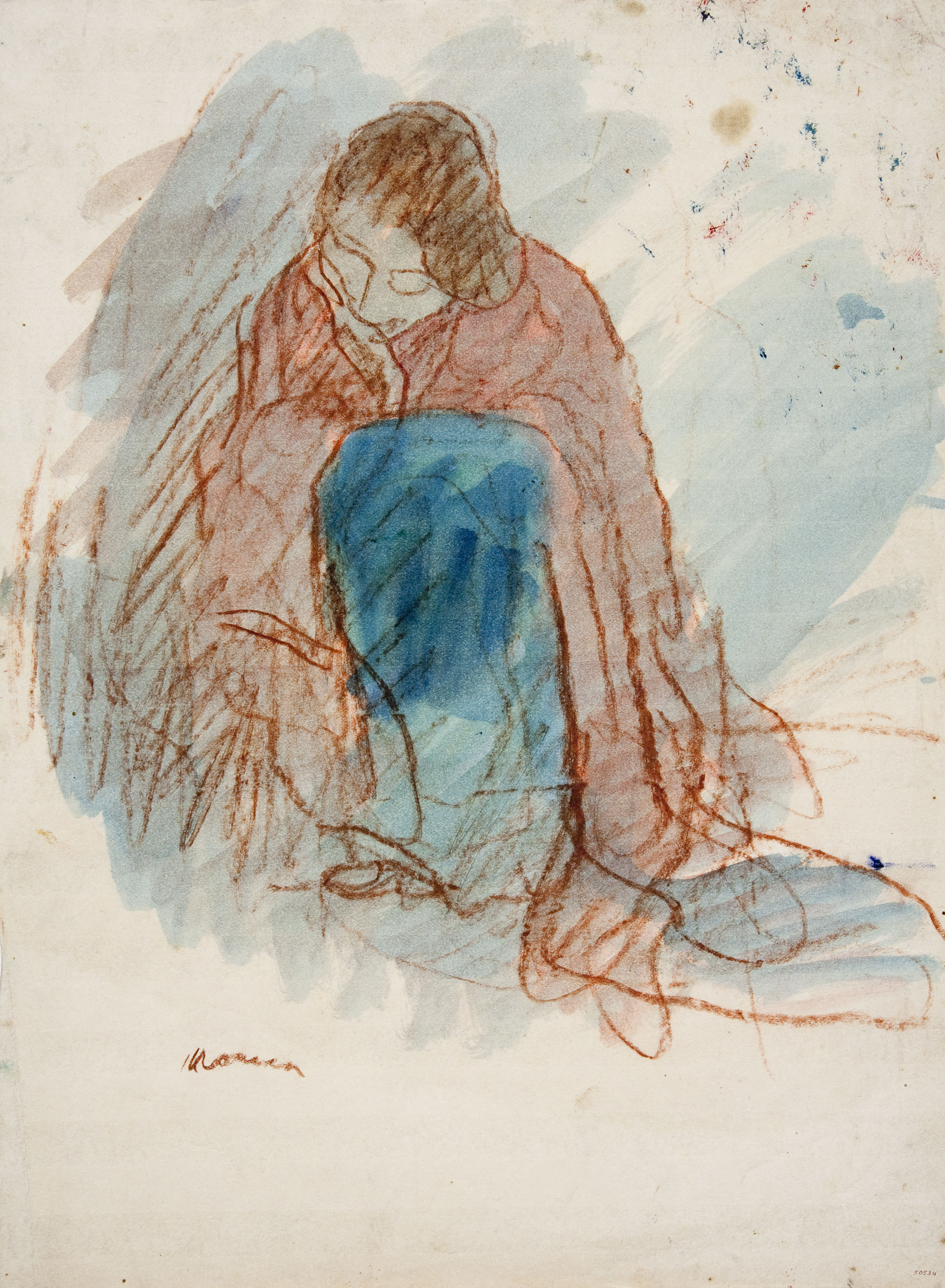 image for: Isidre Nonell - Gitana asseguda - Cap a 1904-1906